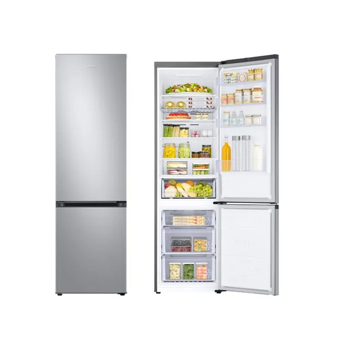 SAMSUNG Réfrigérateur combiné RB38T602DSA, 390 L, Froid ventilé No frost