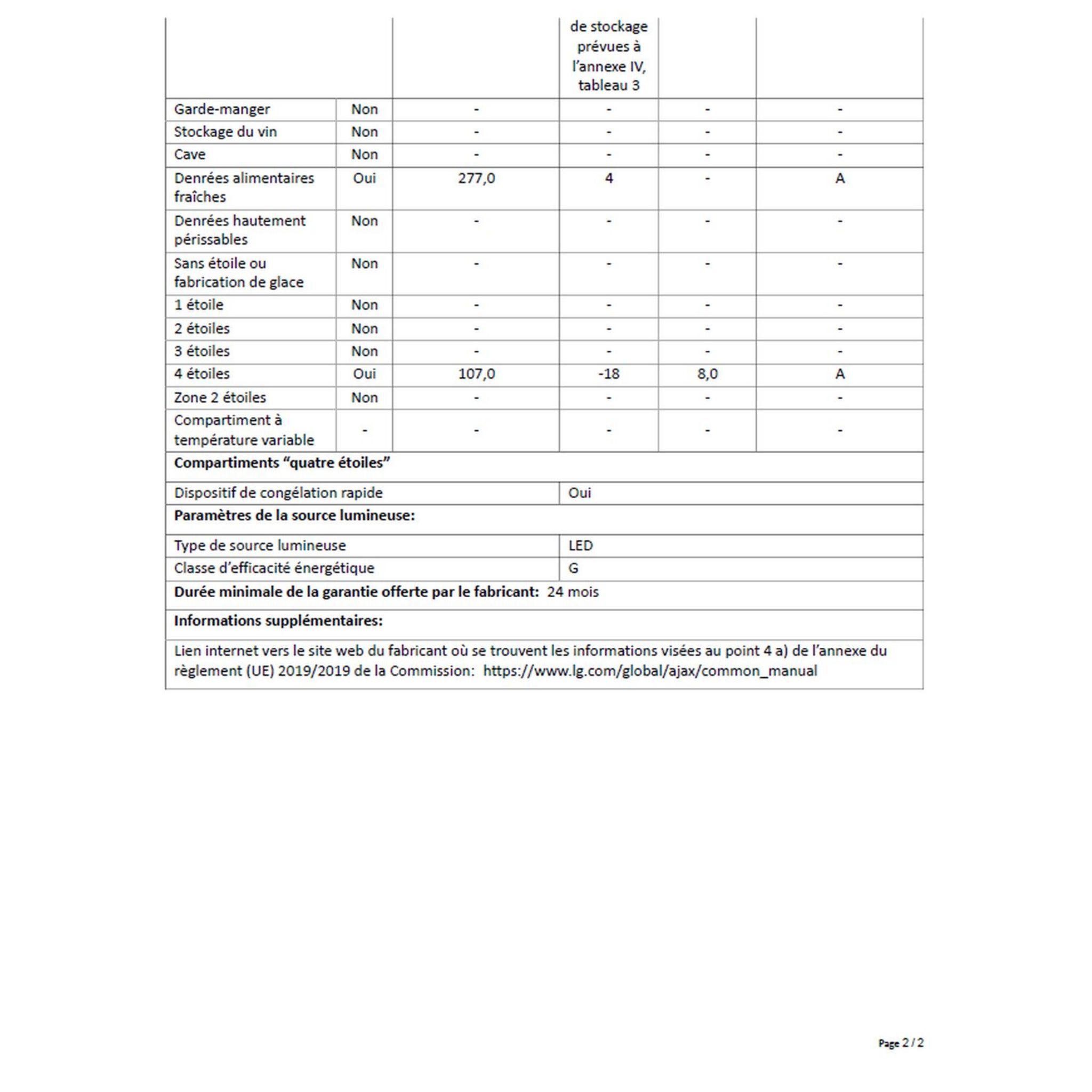 Voir la diapositive 6 : LG Réfrigérateur combiné GBP32DSLZN, 384 L, Froid ventilé No frost