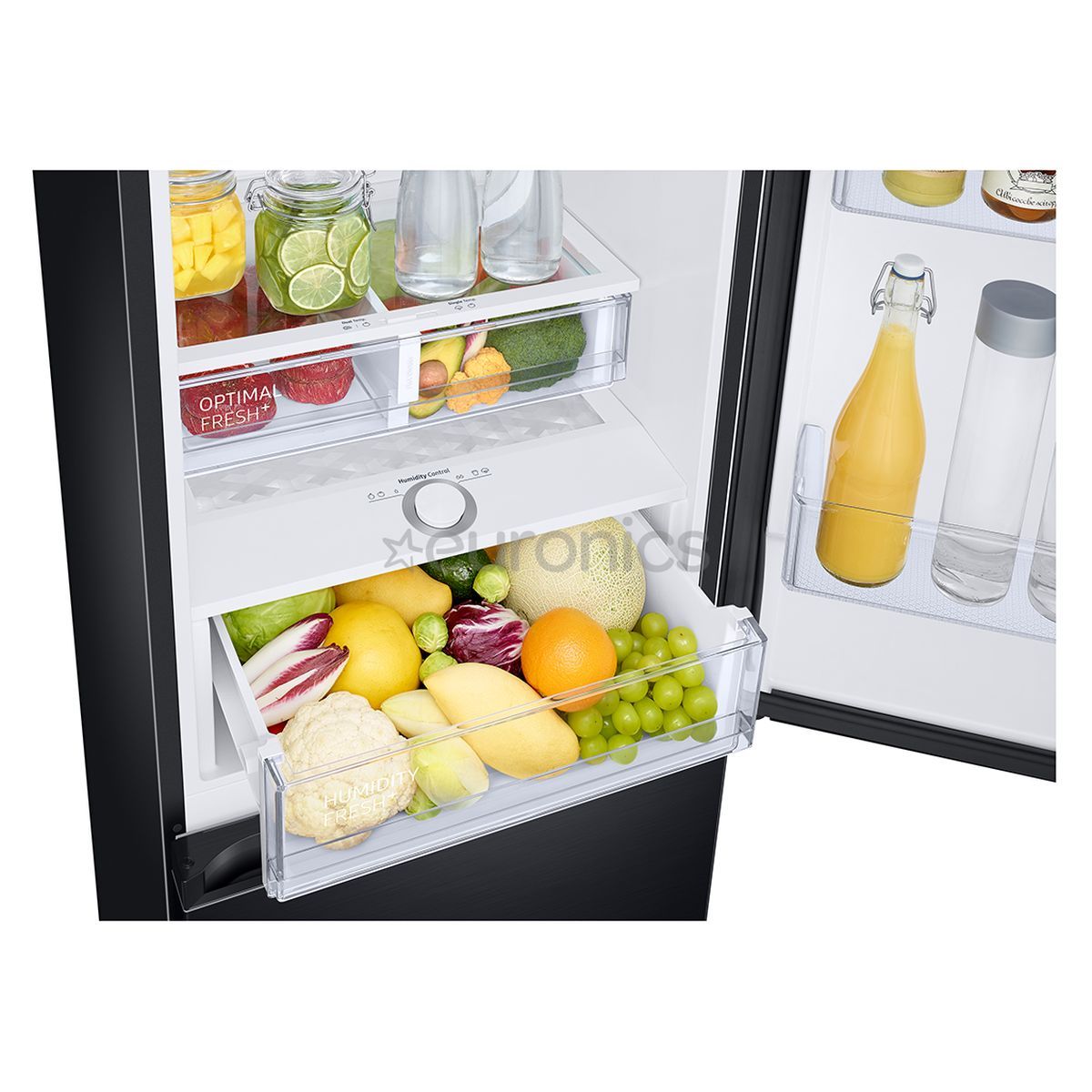 SAMSUNG Réfrigérateur combiné RB34T675EBN, 344 L, Froid ventilé No frost