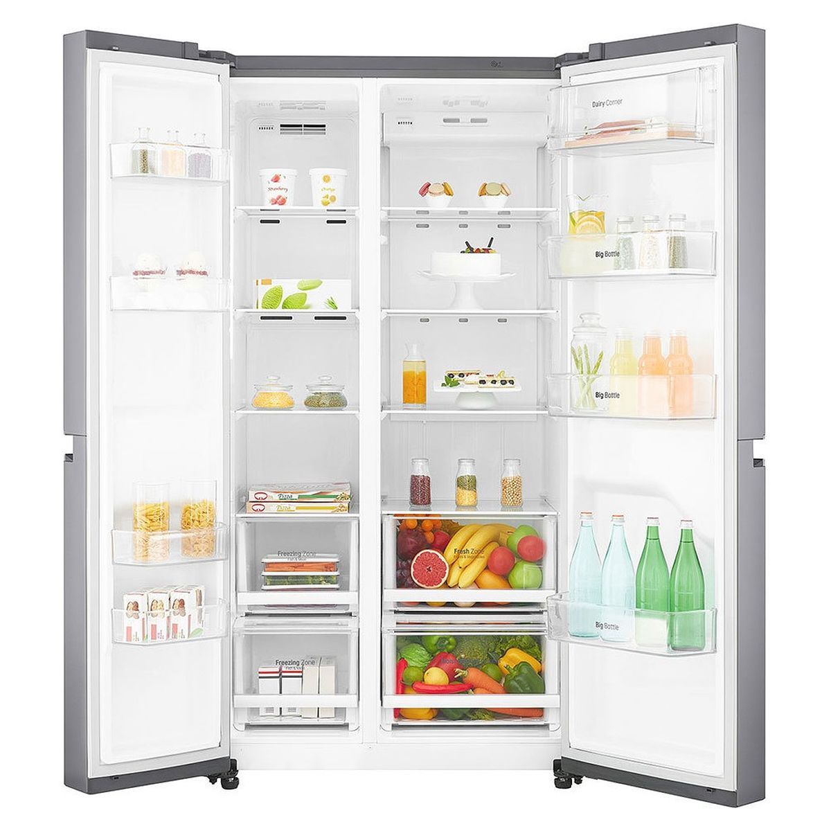 LG Réfrigérateur américain GSB760PZXZ, 642 L, Froid ventilé No frost