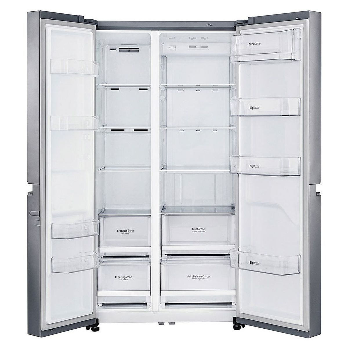 Voir la diapositive 4 : LG Réfrigérateur américain GSB760PZXZ, 642 L, Froid ventilé No frost