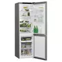 WHIRLPOOL Réfrigérateur combiné W7921IOX, 371 L, Froid ventilé No frost