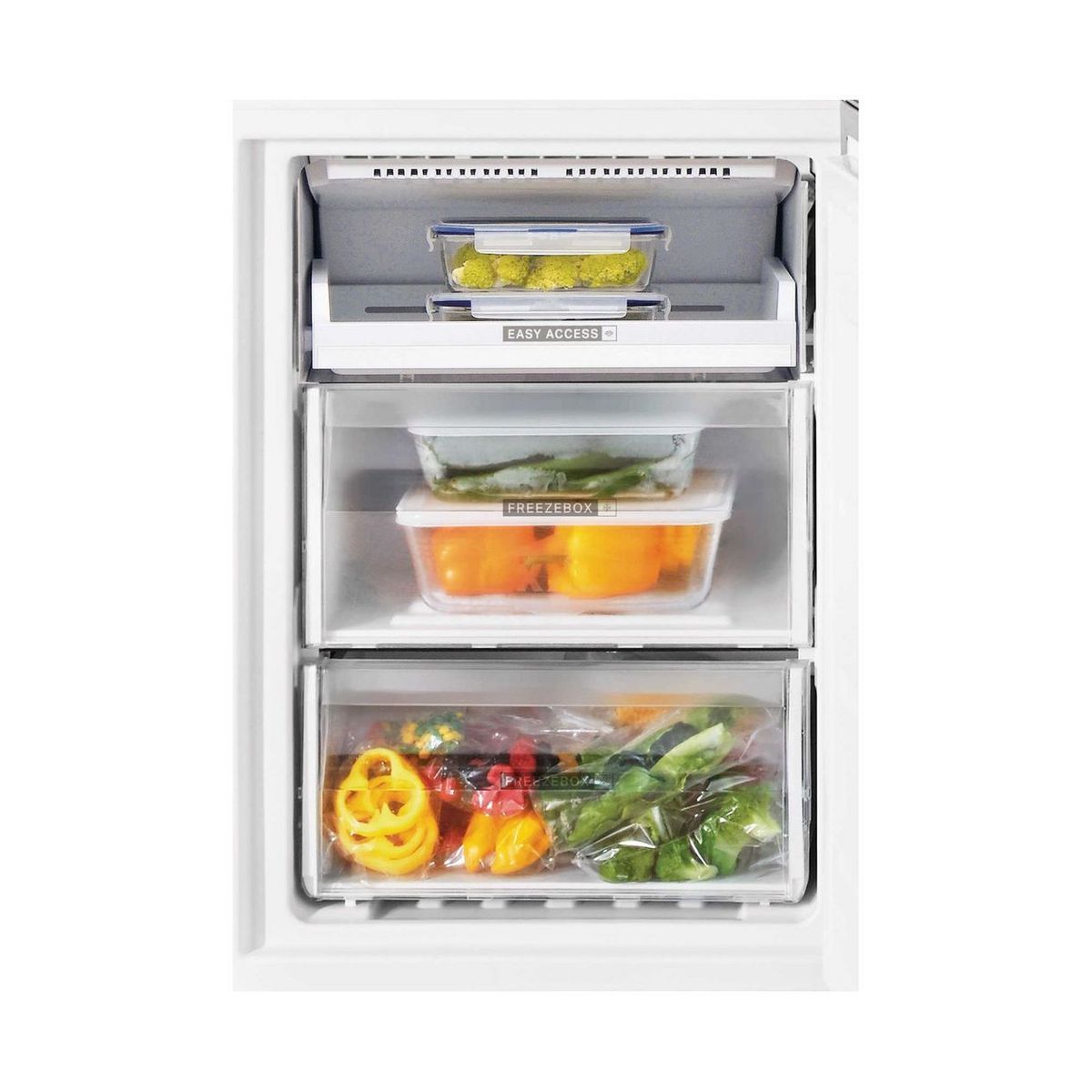 WHIRLPOOL Réfrigérateur combiné WFNF81EOX, 320 L, Froid ventilé No frost