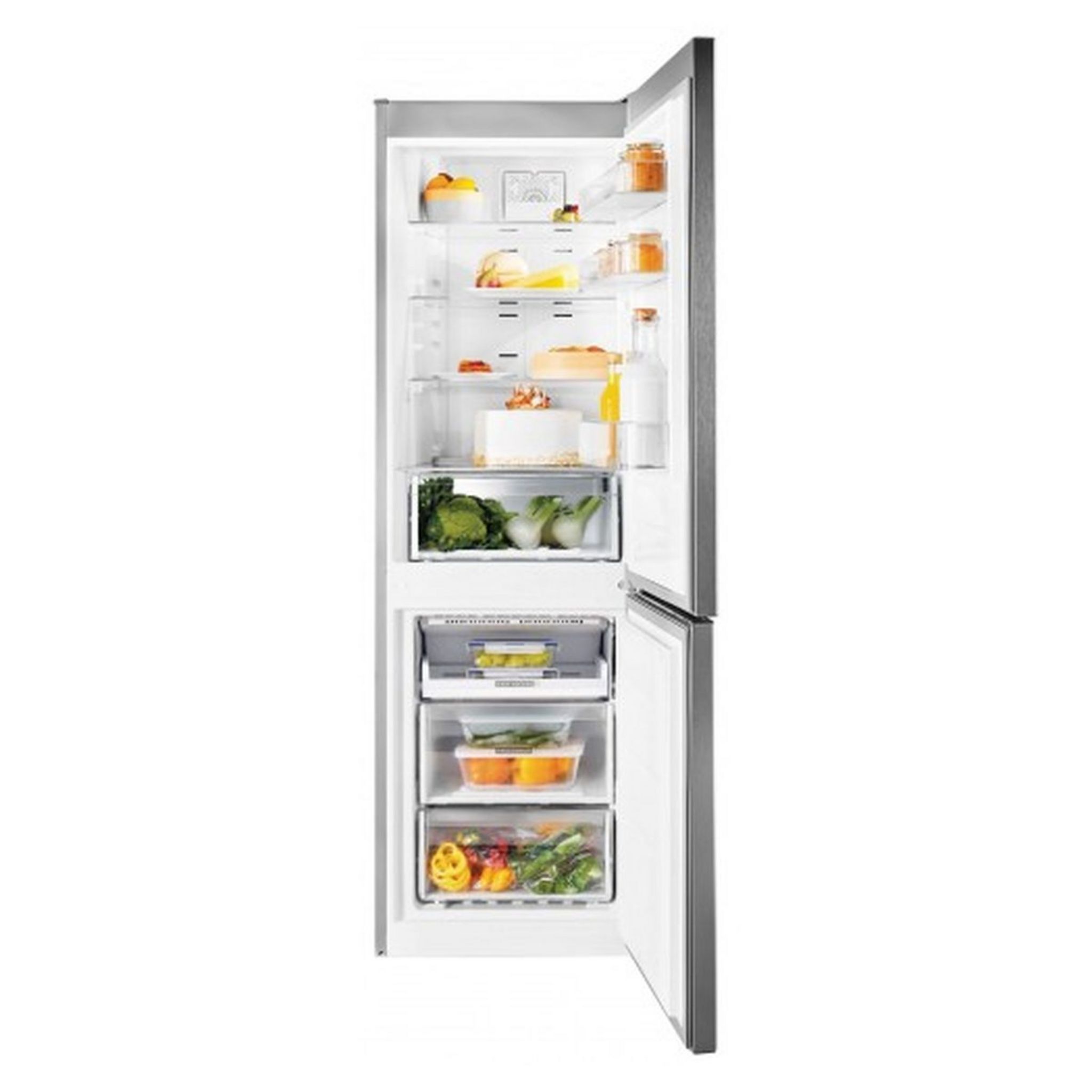 Voir la diapositive 4 : WHIRLPOOL Réfrigérateur combiné WFNF81EOX, 320 L, Froid ventilé No frost