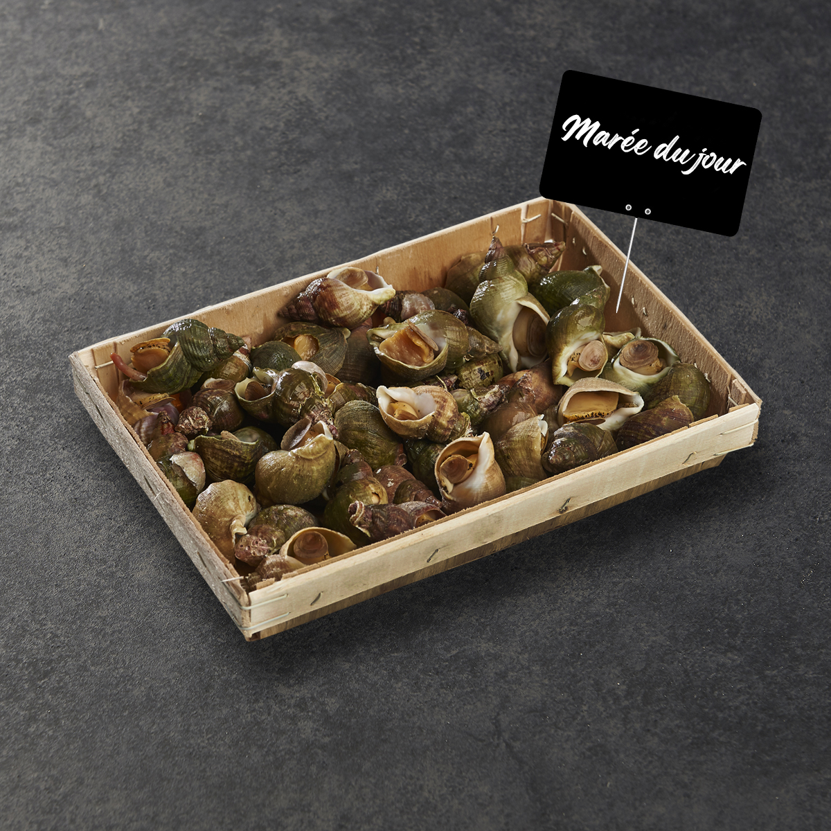 LA MARÉE DU JOUR Bulots vivants la caisse de 3 kg