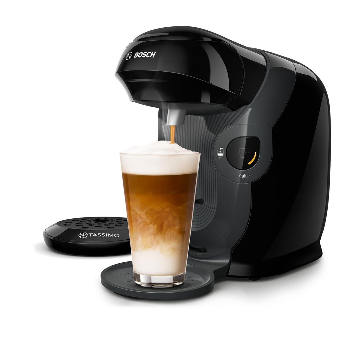 Voir la diapositive 5 : BOSCH Cafetière à dosette multi-boissons Tassimo TAS1102 - Noir