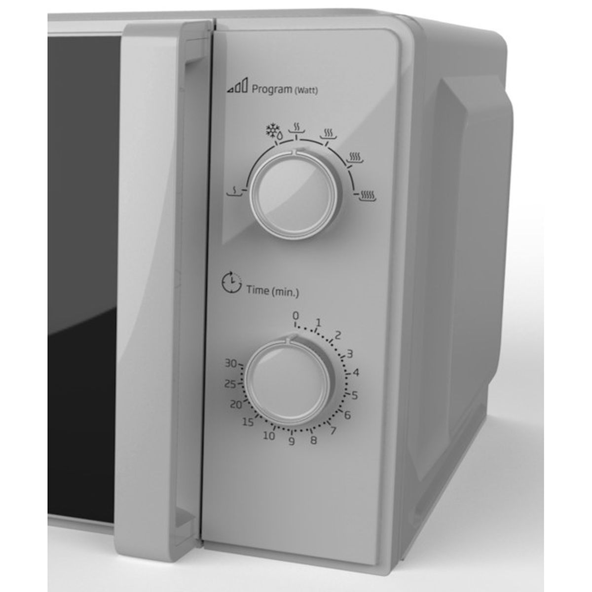 BEKO Micro-ondes monofonction MOC20100FB - 700 W - Capacité 20 L - Silver