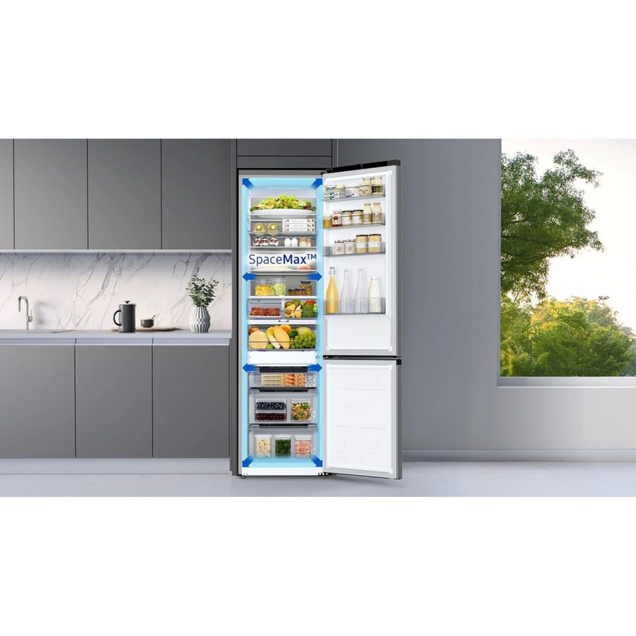 Voir la diapositive 3 : SAMSUNG Réfrigérateur combiné RB36T602EB1, 365 L, Froid ventilé No frost