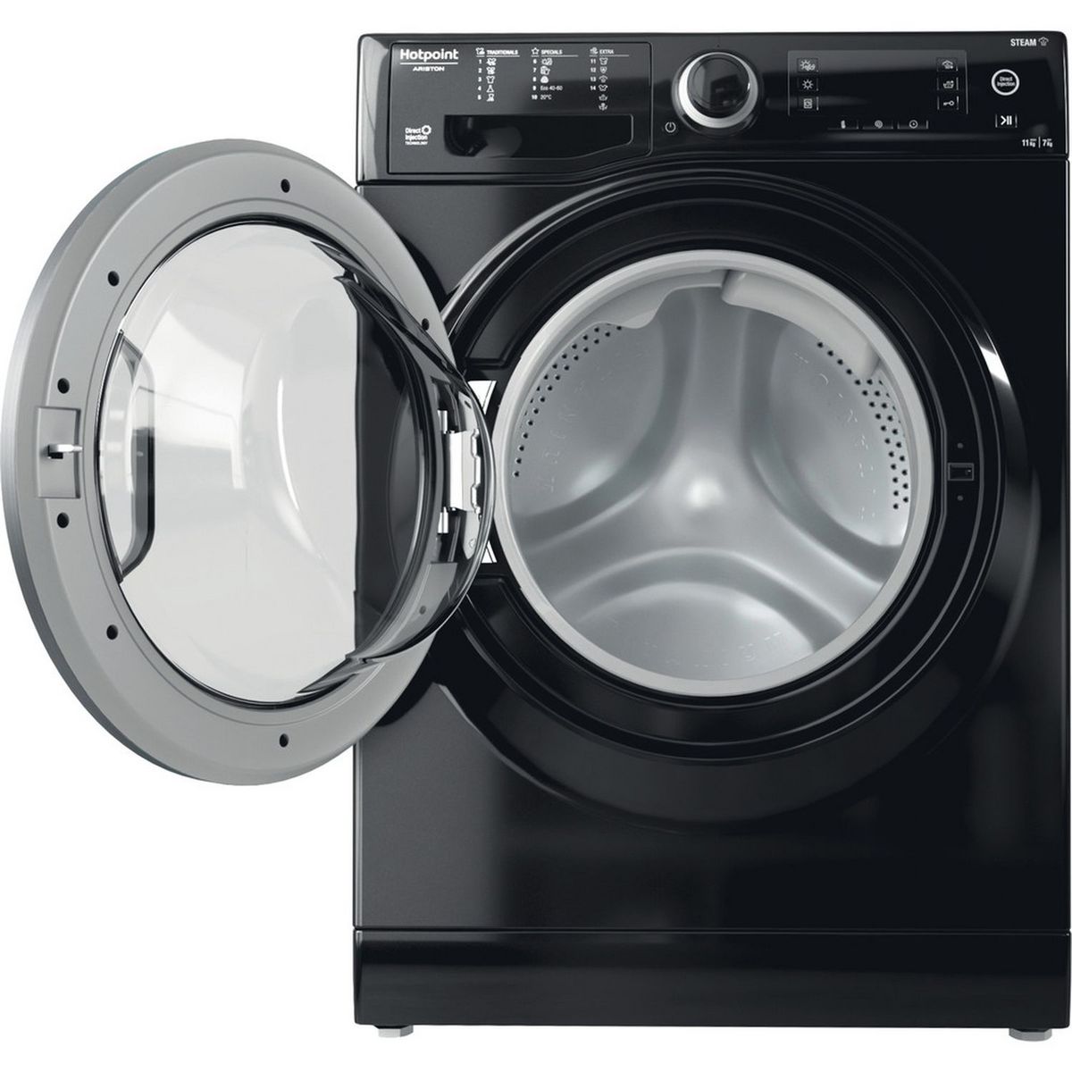 HOTPOINT Lave linge séchant hublot RDD1175, 11 kg lavage, 7 kg séchage, 1600 T/min, Condensation, E