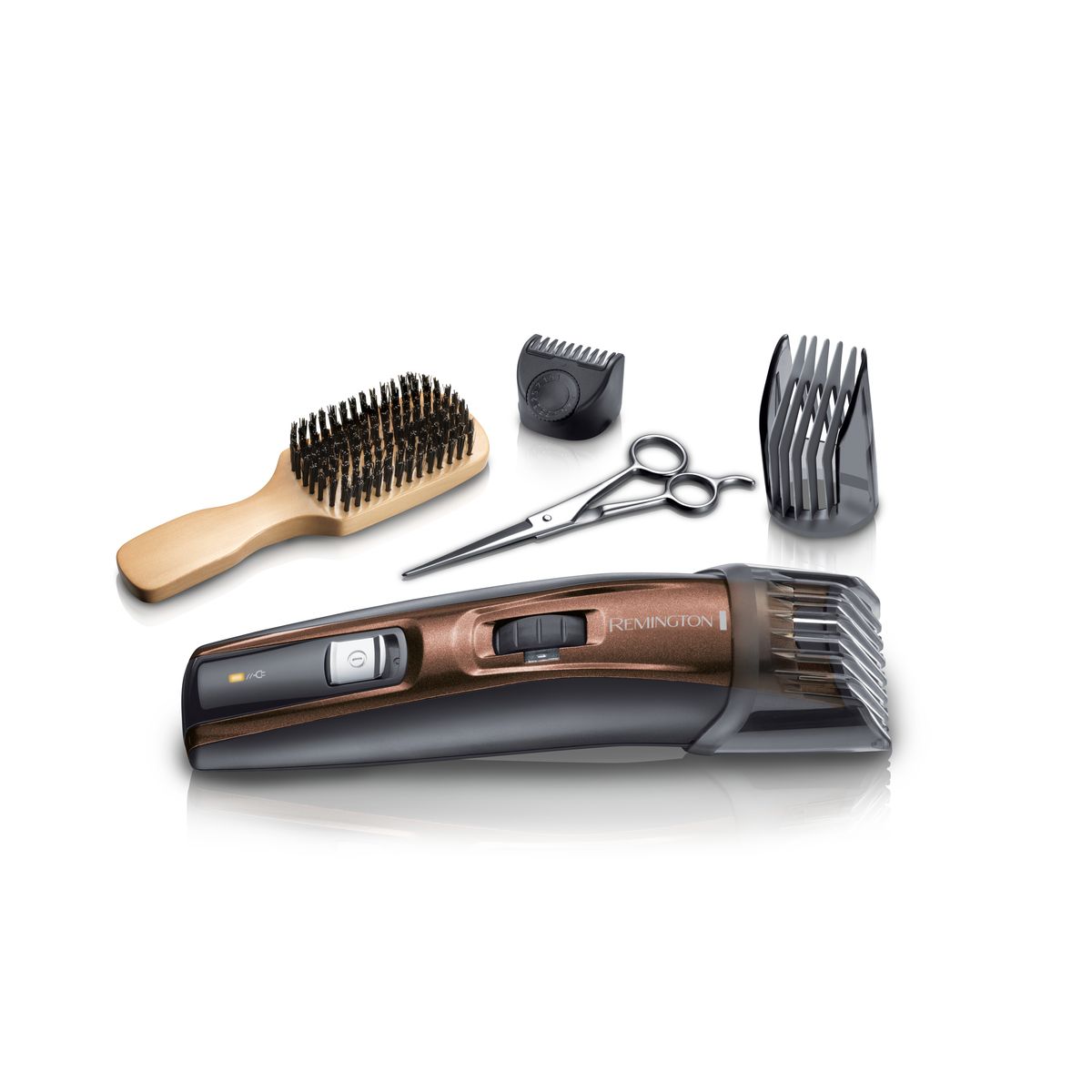 Voir la diapositive 2 : REMINGTON Tondeuse barbe sans fil MB4046 - Marron