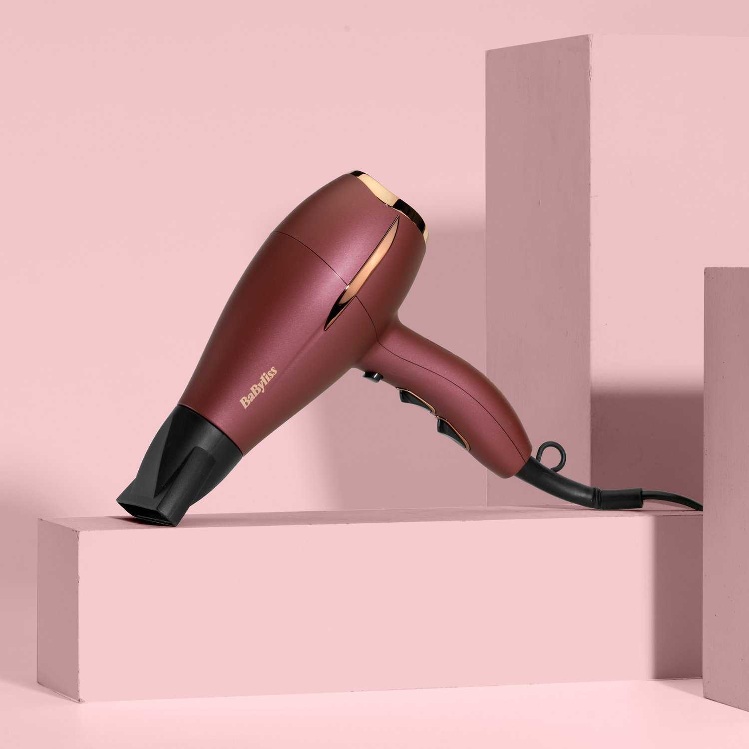 Voir la diapositive 3 : BABYLISS Sèche cheveux fonction ionique 5753PE - Bordeaux