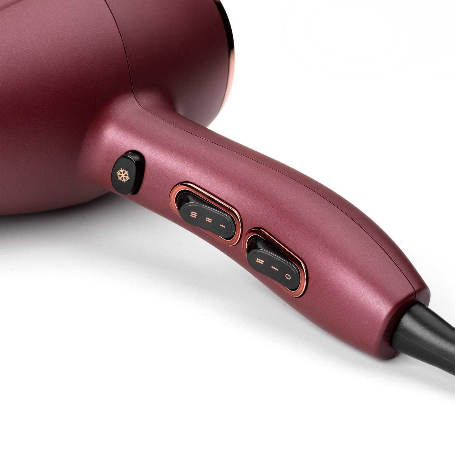 Voir la diapositive 4 : BABYLISS Sèche cheveux fonction ionique 5753PE - Bordeaux