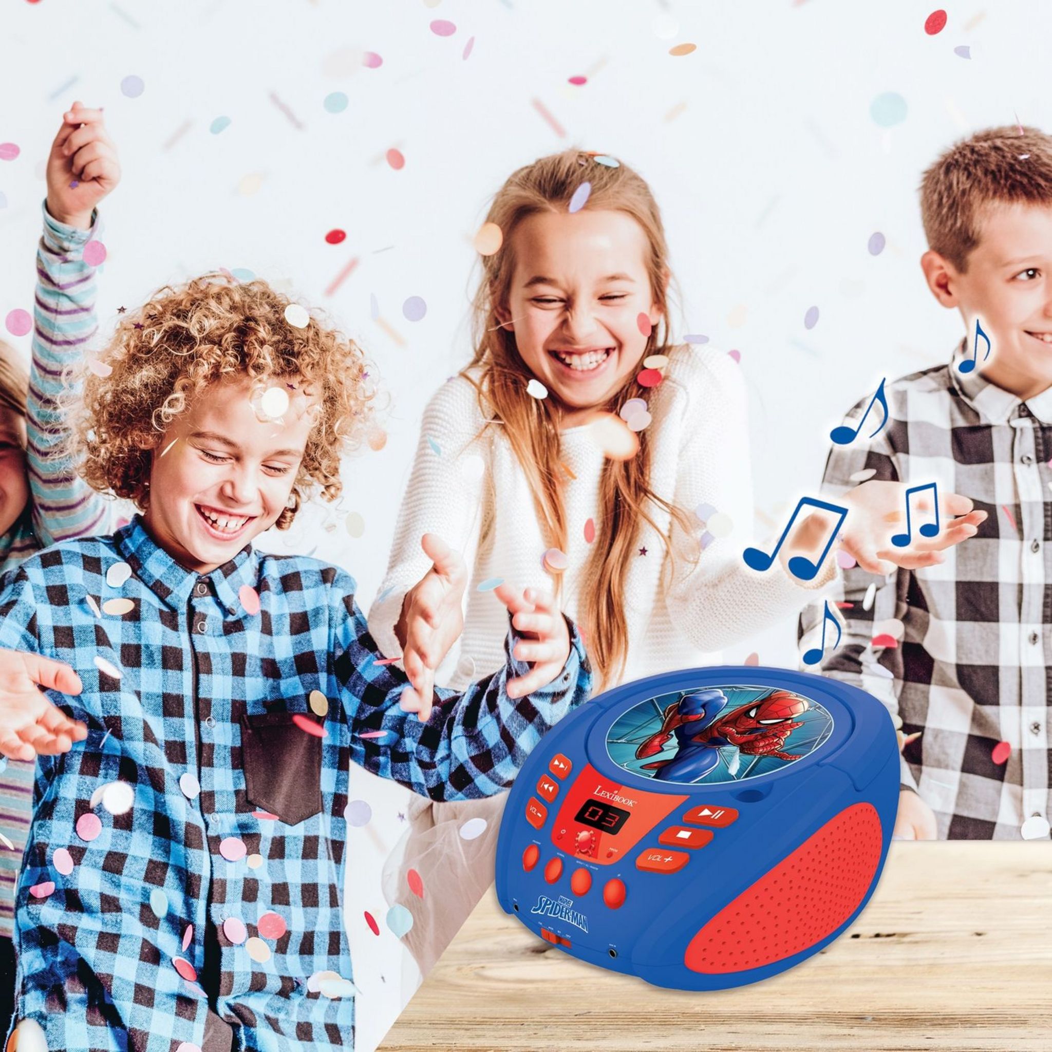 Voir la diapositive 3 : LEXIBOOK Lecteur CD Bluetooth SPIDERMAN 