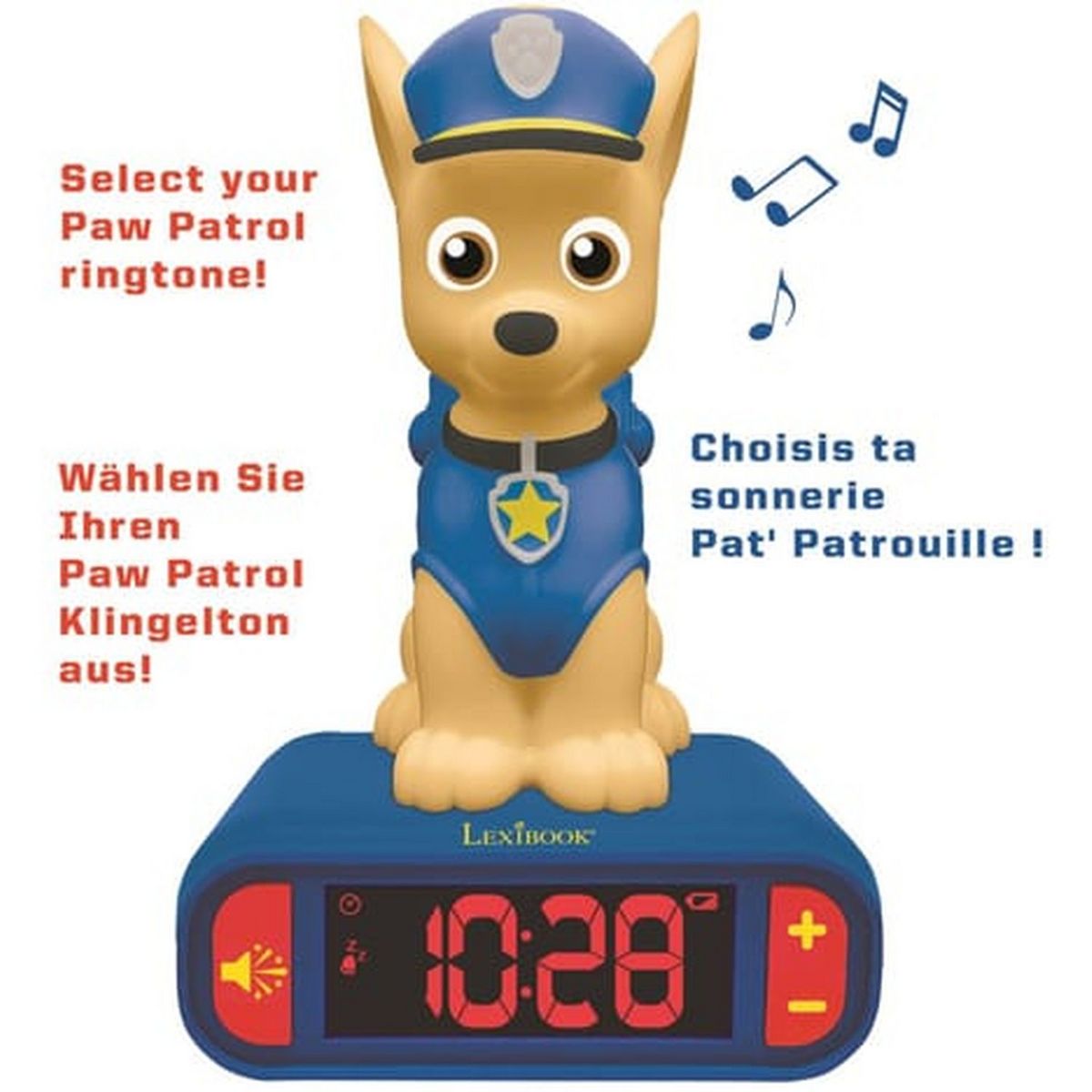 LEXIBOOK Réveil 3D veilleuse RL800PA - Pat Patrouille 