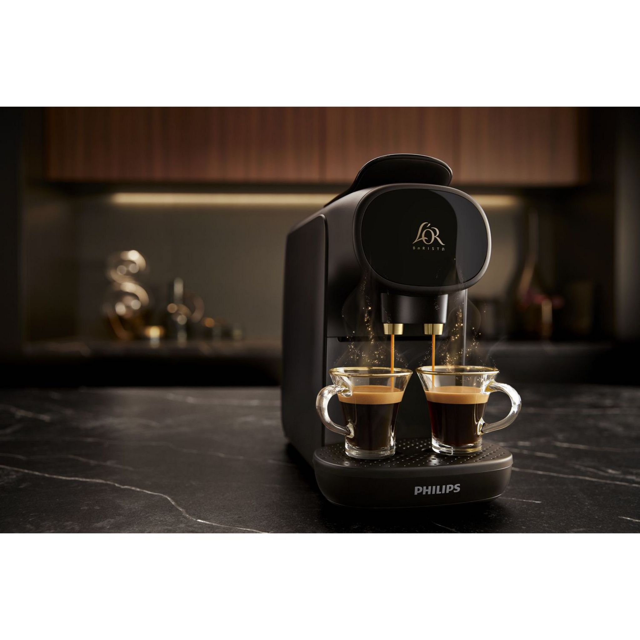 Voir la diapositive 5 : PHILIPS Cafetière à capsule L'or Barista LM9012/60 - Noir