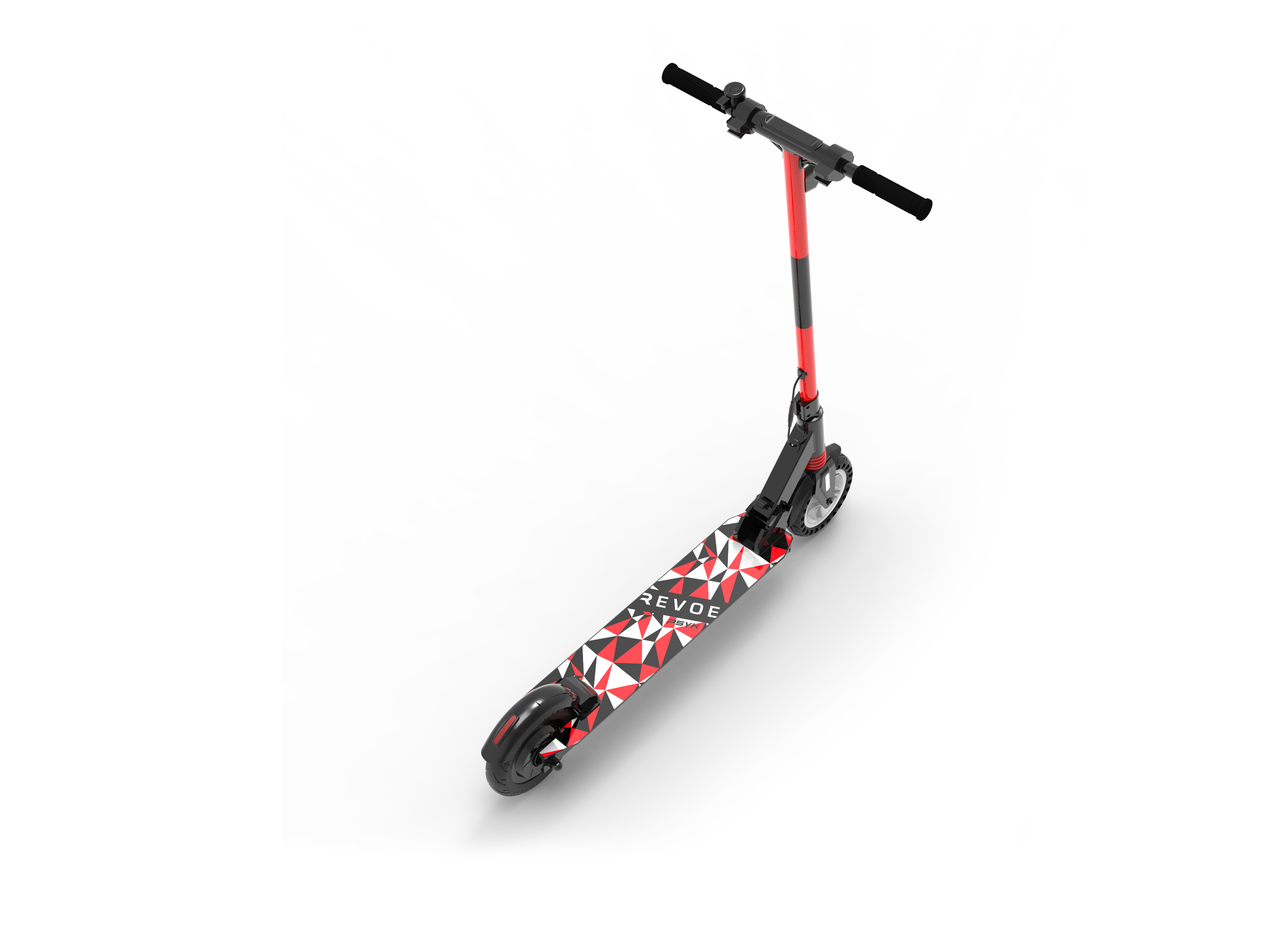Voir la diapositive 3 : REVOE Trottinette électrique Ado PSYK - Noir et rouge