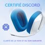 Voir la diapositive 4 : LOGITECH Casque Gaming G335 BL - Blanc et bleu