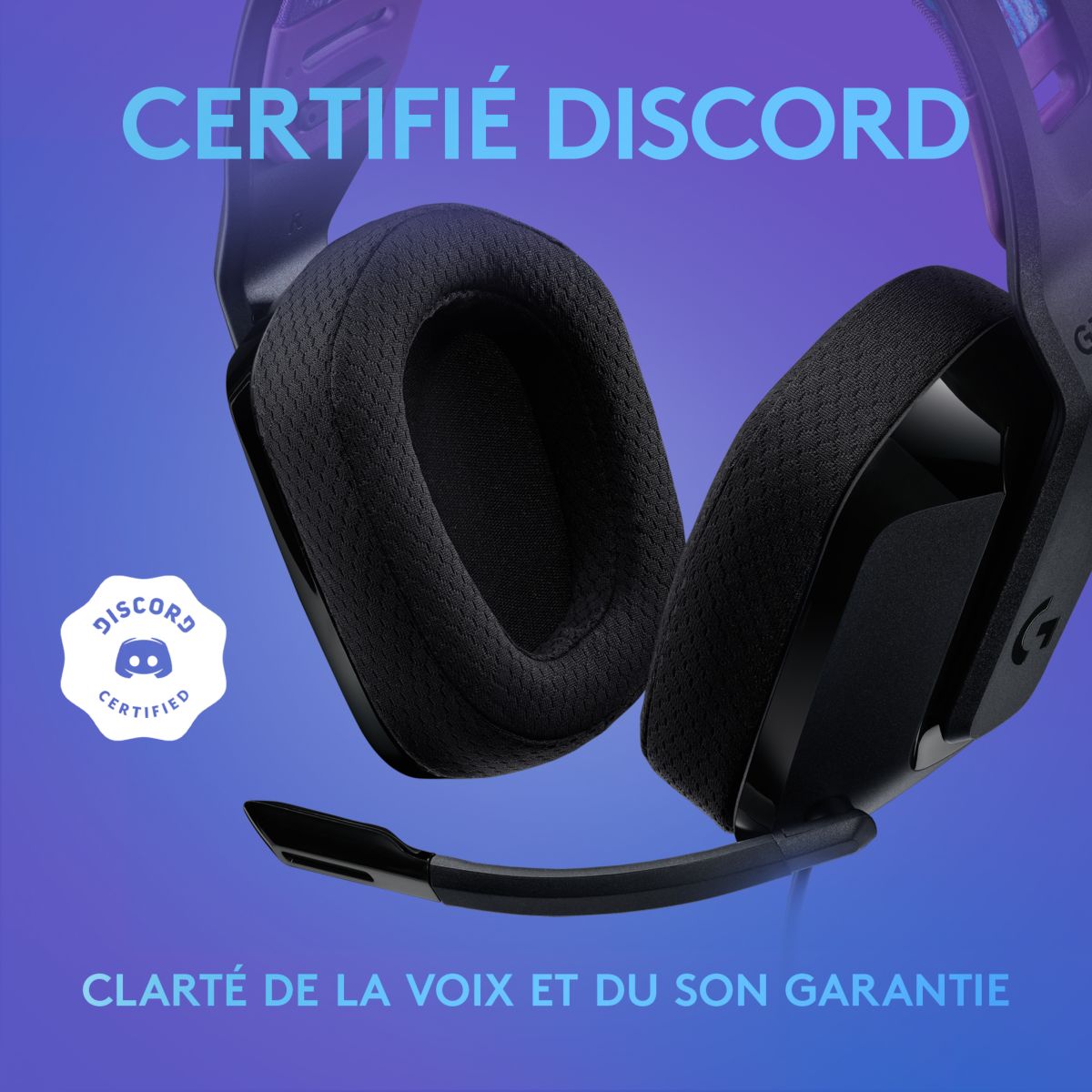 Voir la diapositive 4 : LOGITECH Casque Gaming G335 NR - Noir