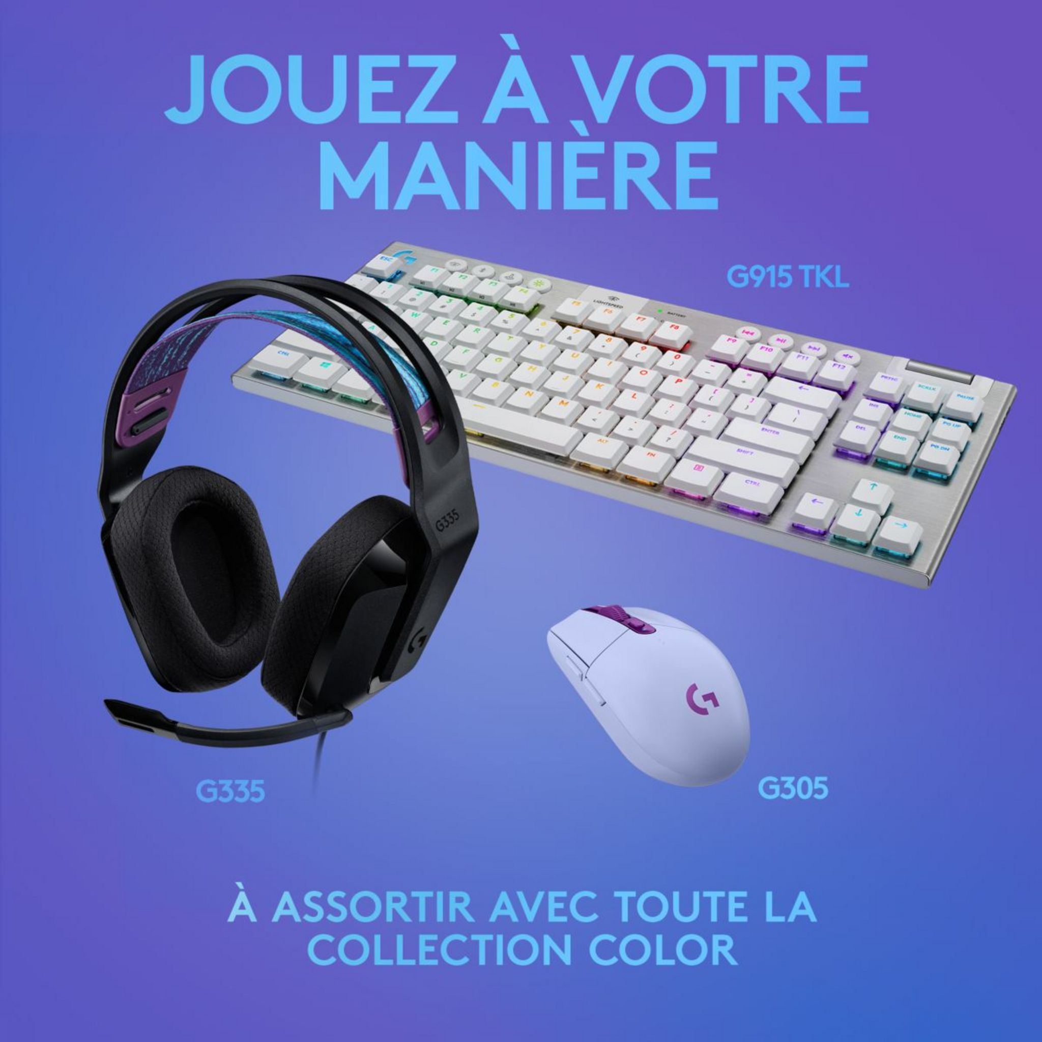 Voir la diapositive 5 : LOGITECH Casque Gaming G335 NR - Noir