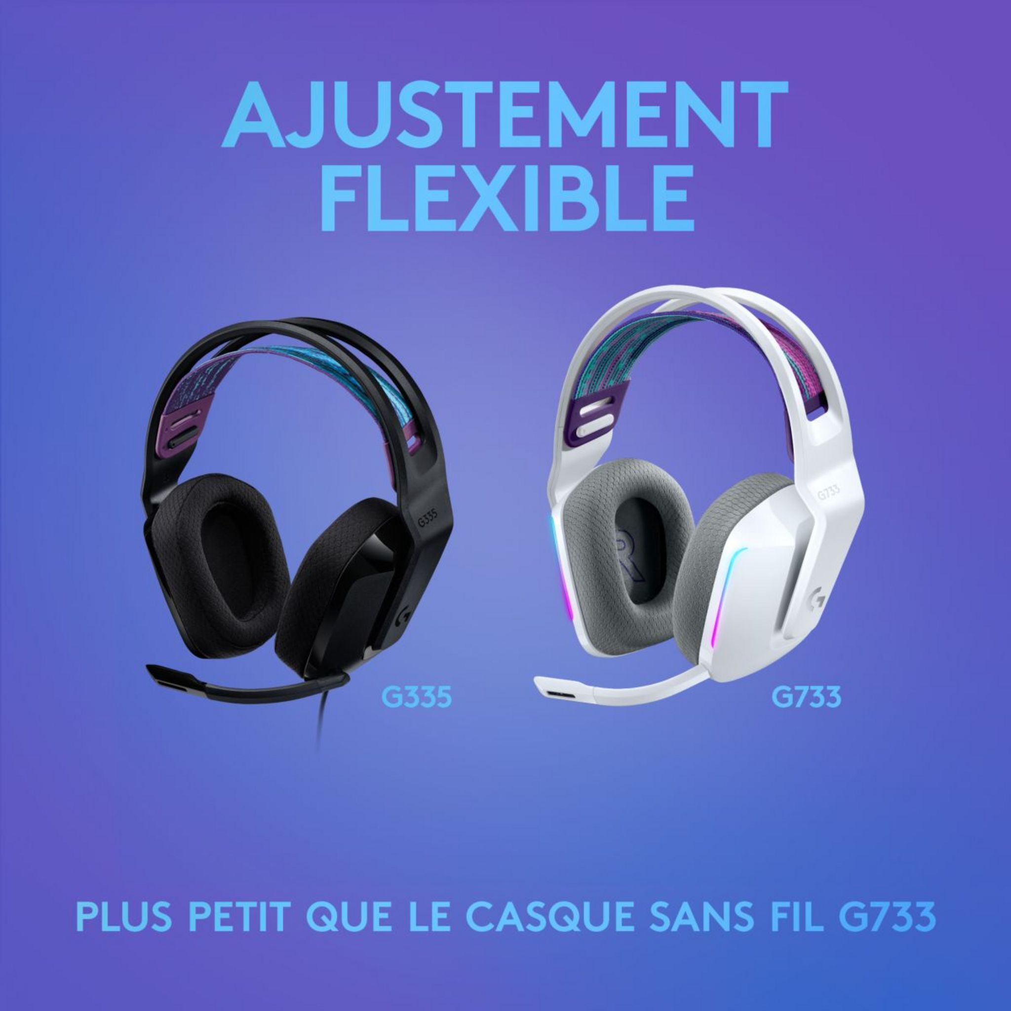 Voir la diapositive 8 : LOGITECH Casque Gaming G335 NR - Noir