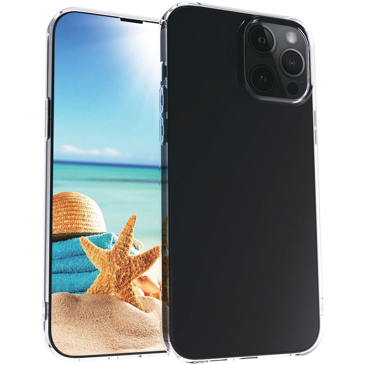 QILIVE Coque pour iPhone 13 Pro - Transparente