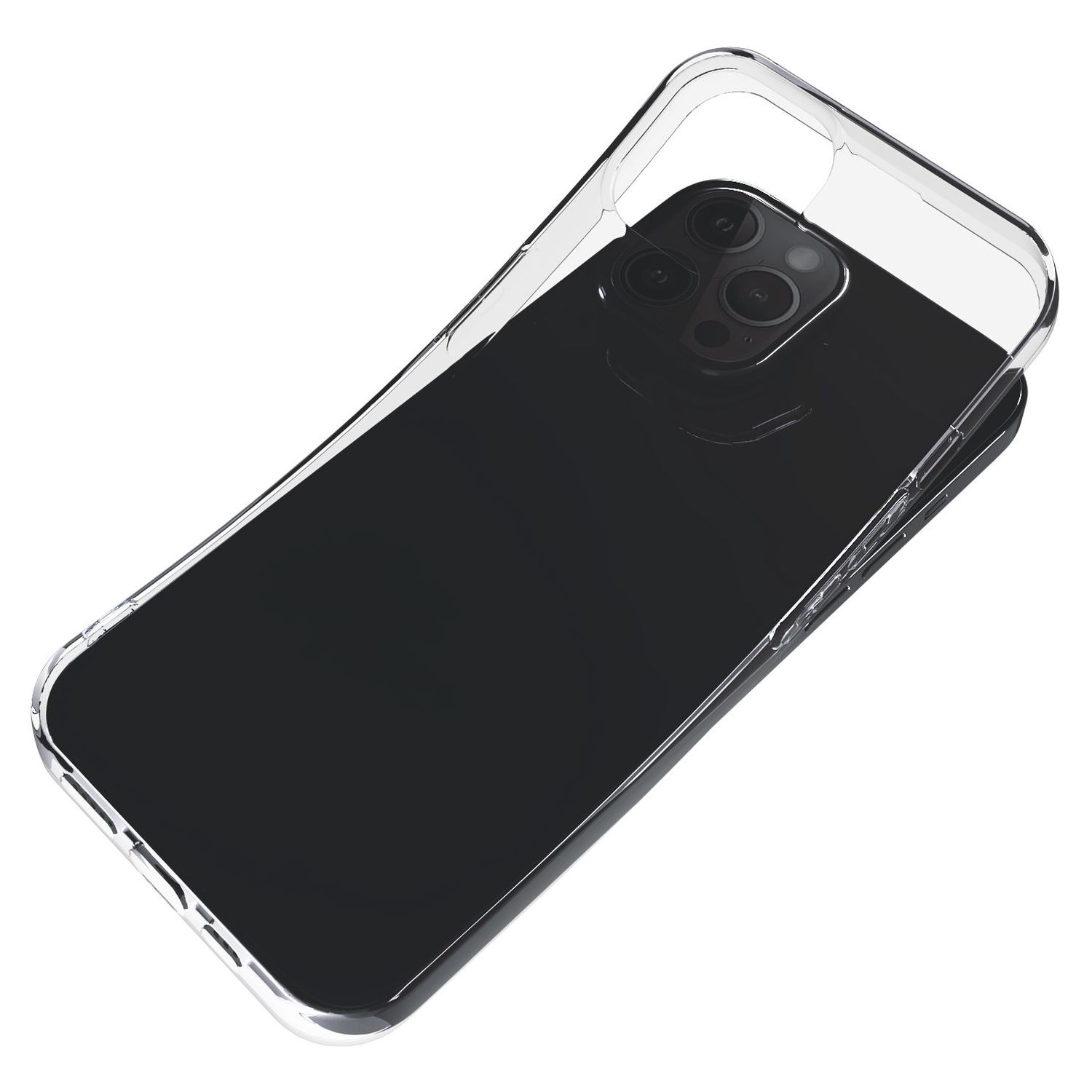 Voir la diapositive 2 : QILIVE Coque et verre trempé pour iPhone 13 - Transparent