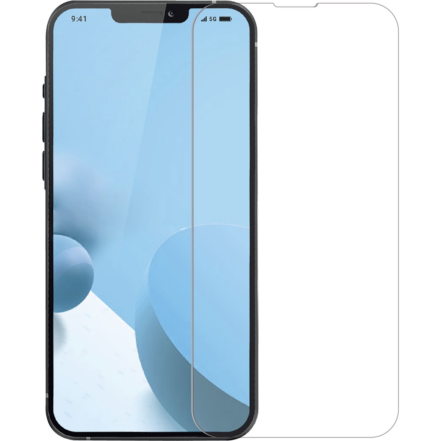 Voir la diapositive 3 : QILIVE Coque et verre trempé pour iPhone 13 - Transparent