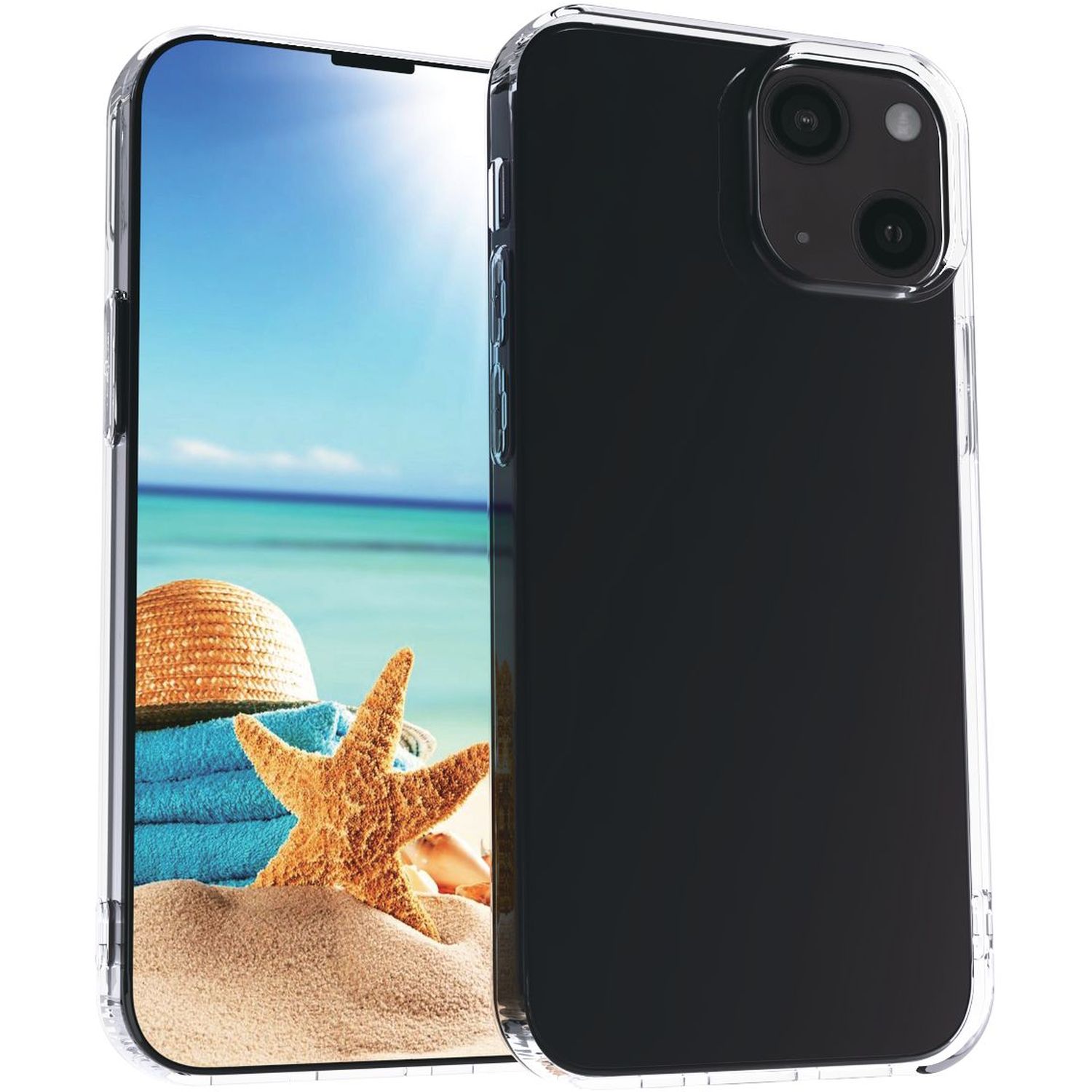 Voir la diapositive 3 : QILIVE Coque pour iPhone 13 mini - Transparente