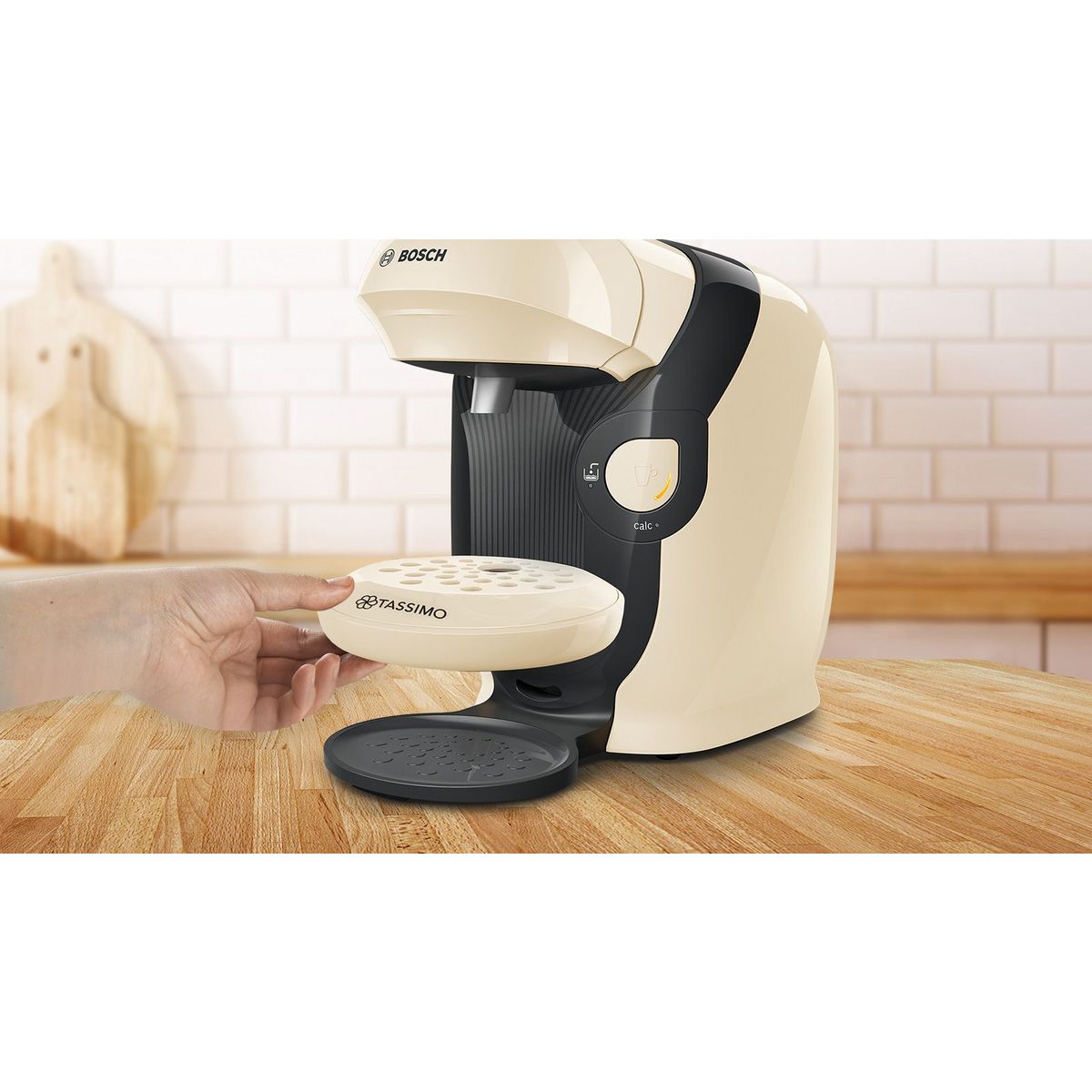 BOSCH Cafetière à dosette Tassimo TAS1107 - Crème