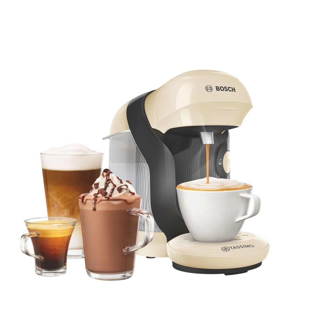 BOSCH Cafetière à dosette Tassimo TAS1107 - Crème