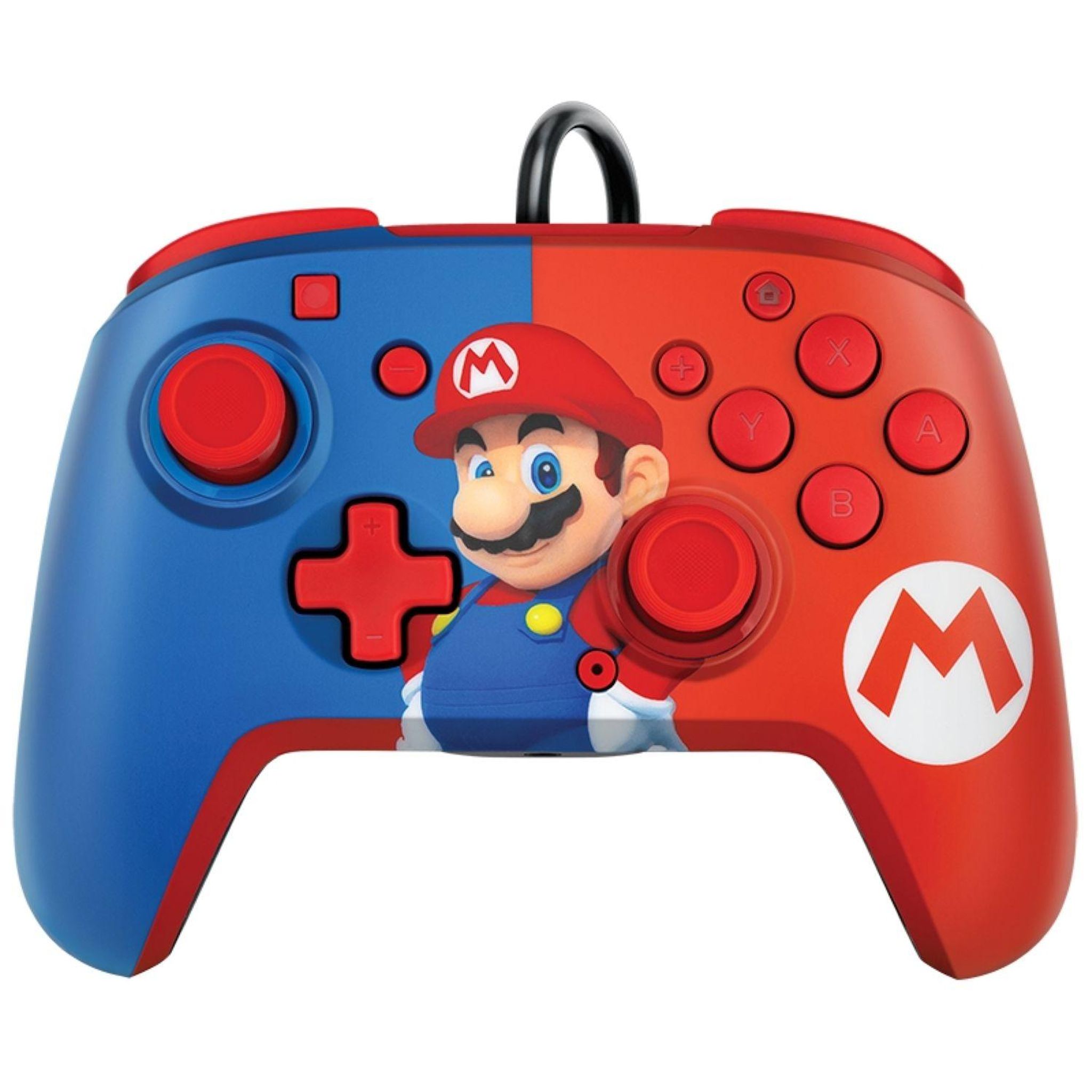 Voir la diapositive 1 : PDP Manette Gaming Filaire Faceoff Deluxe Mario Nintendo Switch
