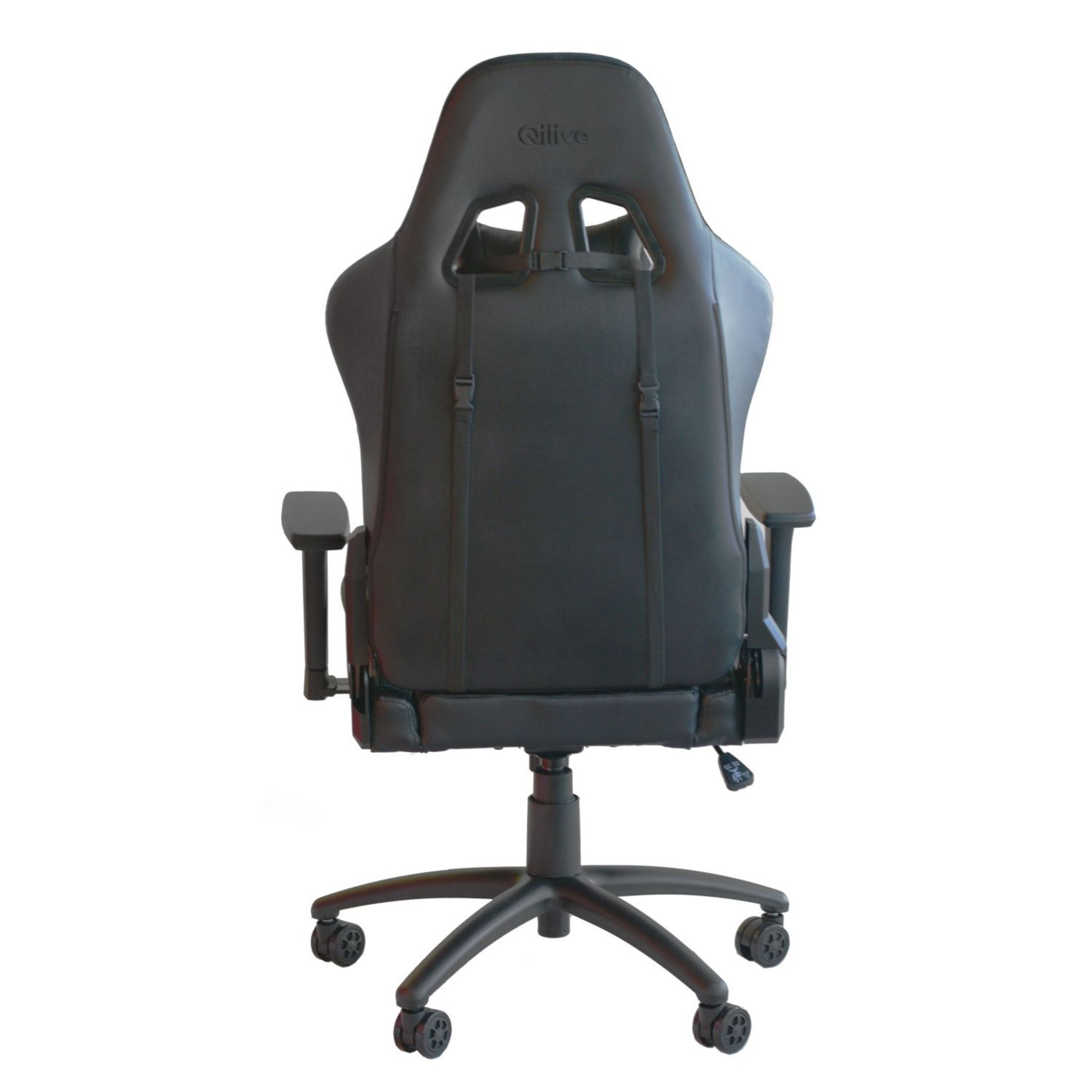 Voir la diapositive 3 : QILIVE Siège Gaming Full Black Qilive 3603 