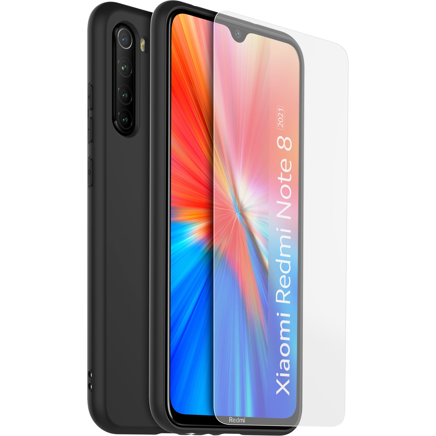 Voir la diapositive 1 : XIAOMI Coque et verre trempé pour Redmi Note 8