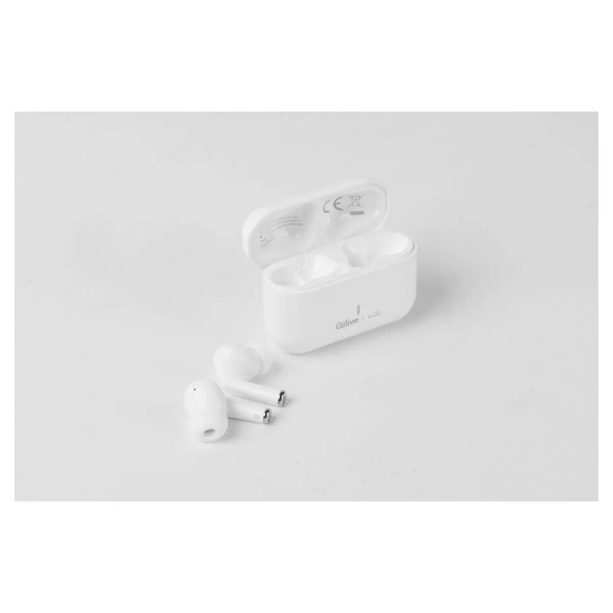 QILIVE Ecouteurs Bluetooth Q1461 Blanc - True Wireless - Technologie ANC ( Réduction active du bruit )