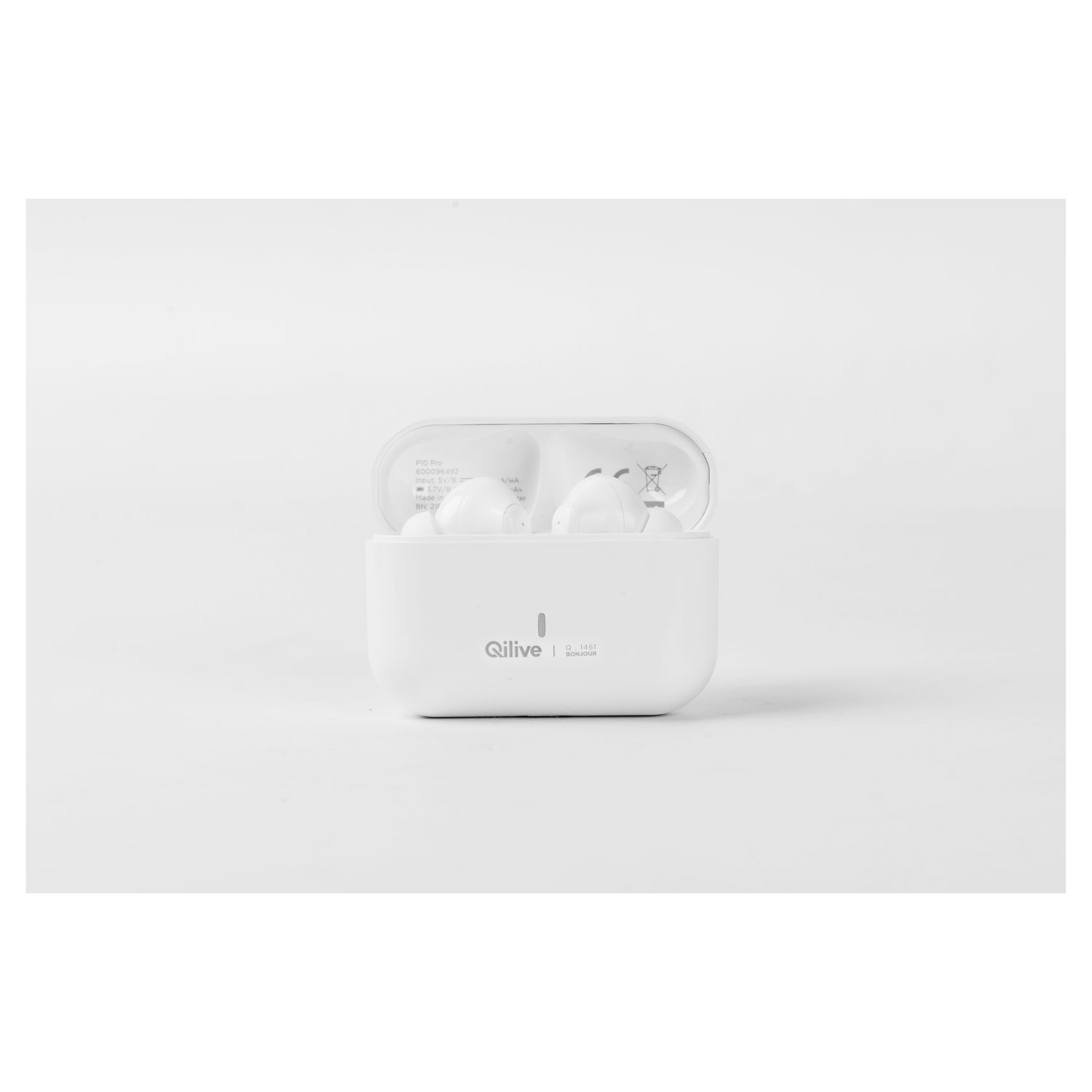 Voir la diapositive 3 : QILIVE Ecouteurs Bluetooth Q1461 Blanc - True Wireless - Technologie ANC ( Réduction active du bruit )
