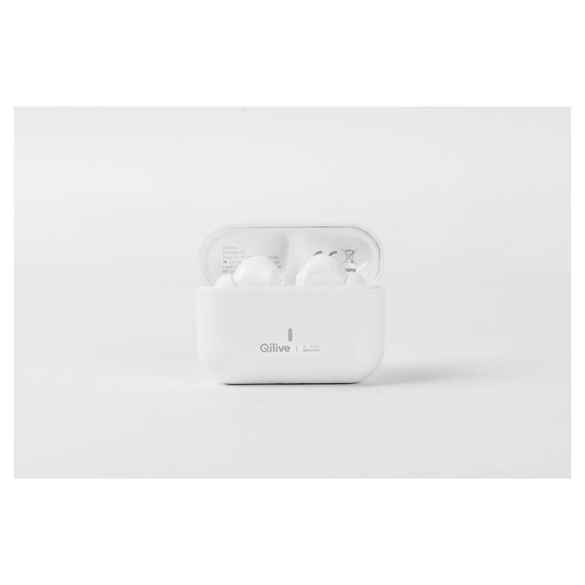 QILIVE Ecouteurs Bluetooth Q1461 Blanc - True Wireless - Technologie ANC ( Réduction active du bruit )