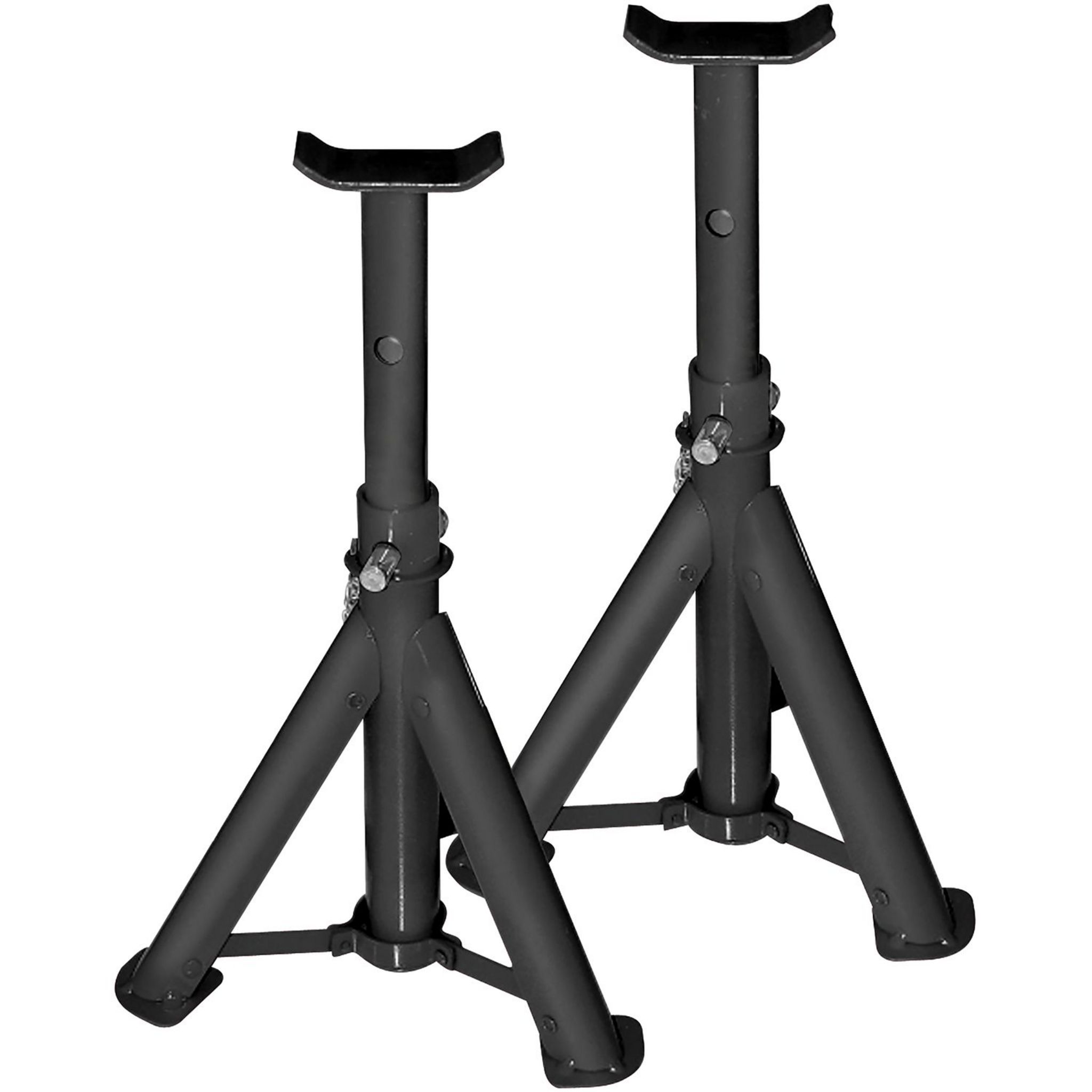 Lot De 2 Chandelles D'essieu 6 Tonnes - Hauteur Réglable 390 à 585mm - Pour Voiture, SUV, Camionnette - Revêtement Caoutchouc - 7