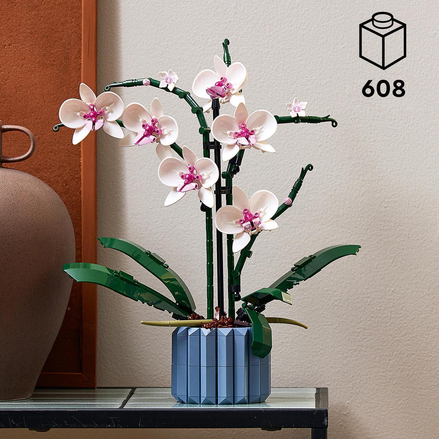 Voir la diapositive 3 : LEGO Botanicals 10311 L’Orchidée - Plante Artificielle d'Intérieur, Décoration de Maison
