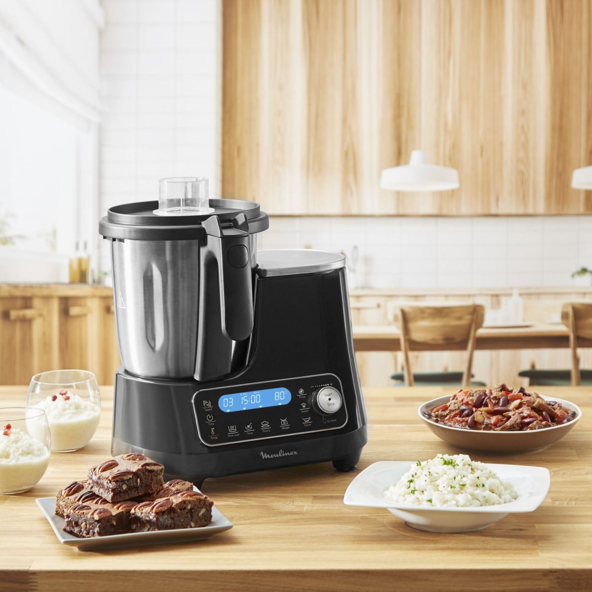 Voir la diapositive 4 : MOULINEX Robot cuiseur Clickchef YY4831FG - Noir