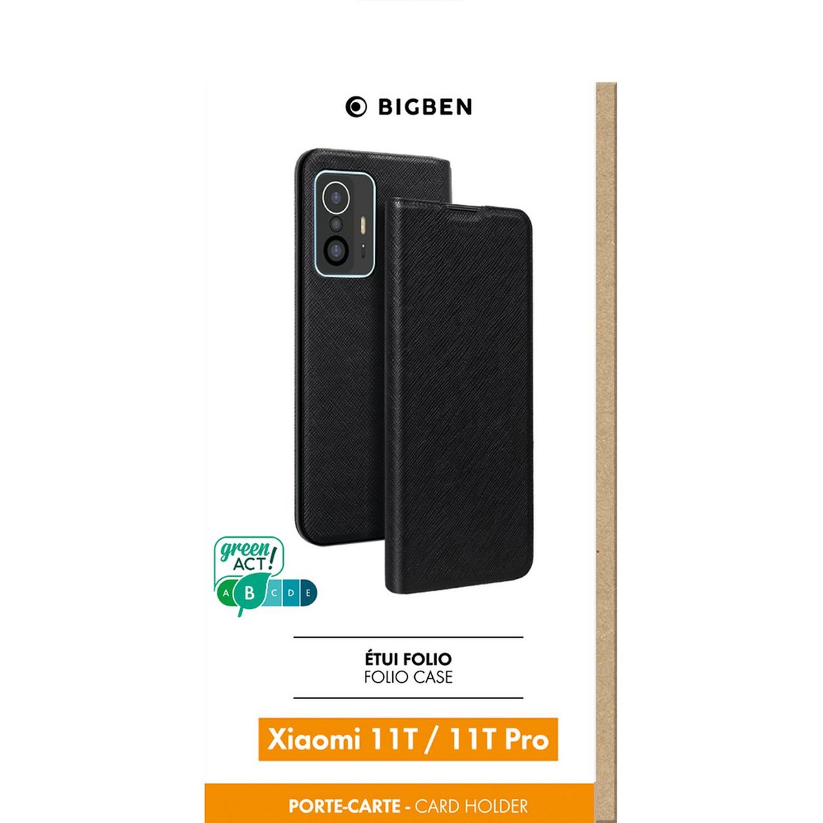 BIGBEN Folio Stand pour XIAOMI 11T/11T Pro - Noir
