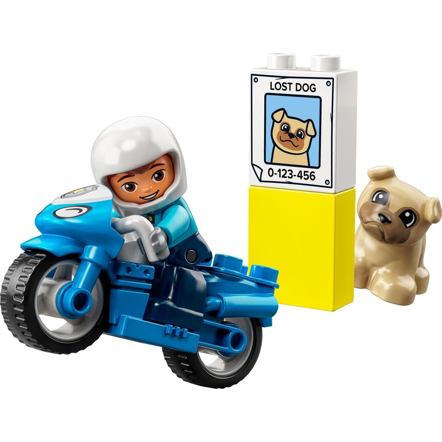 Voir la diapositive 2 : LEGO DUPLO 10967 - La moto de Police