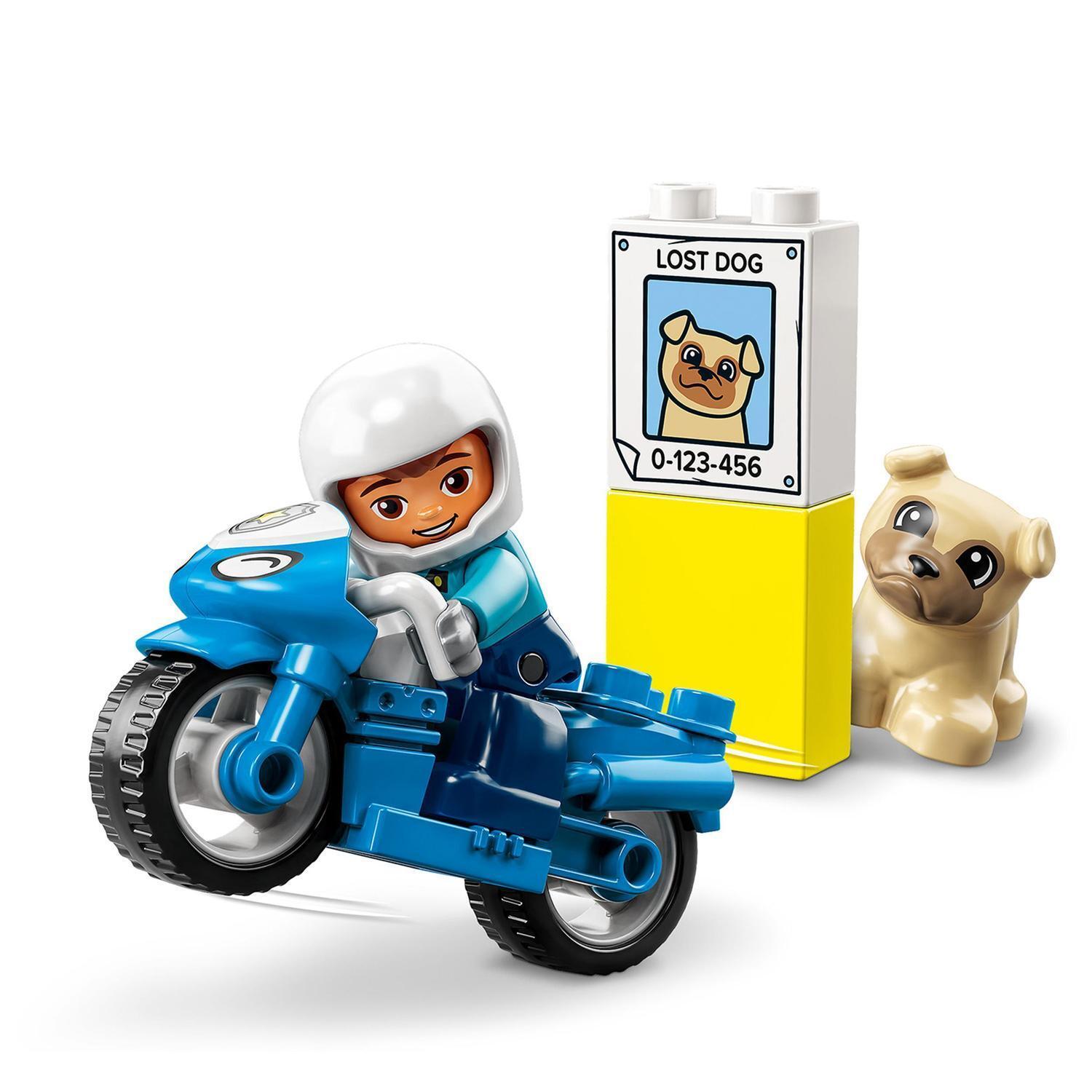 Voir la diapositive 3 : LEGO DUPLO 10967 - La moto de Police