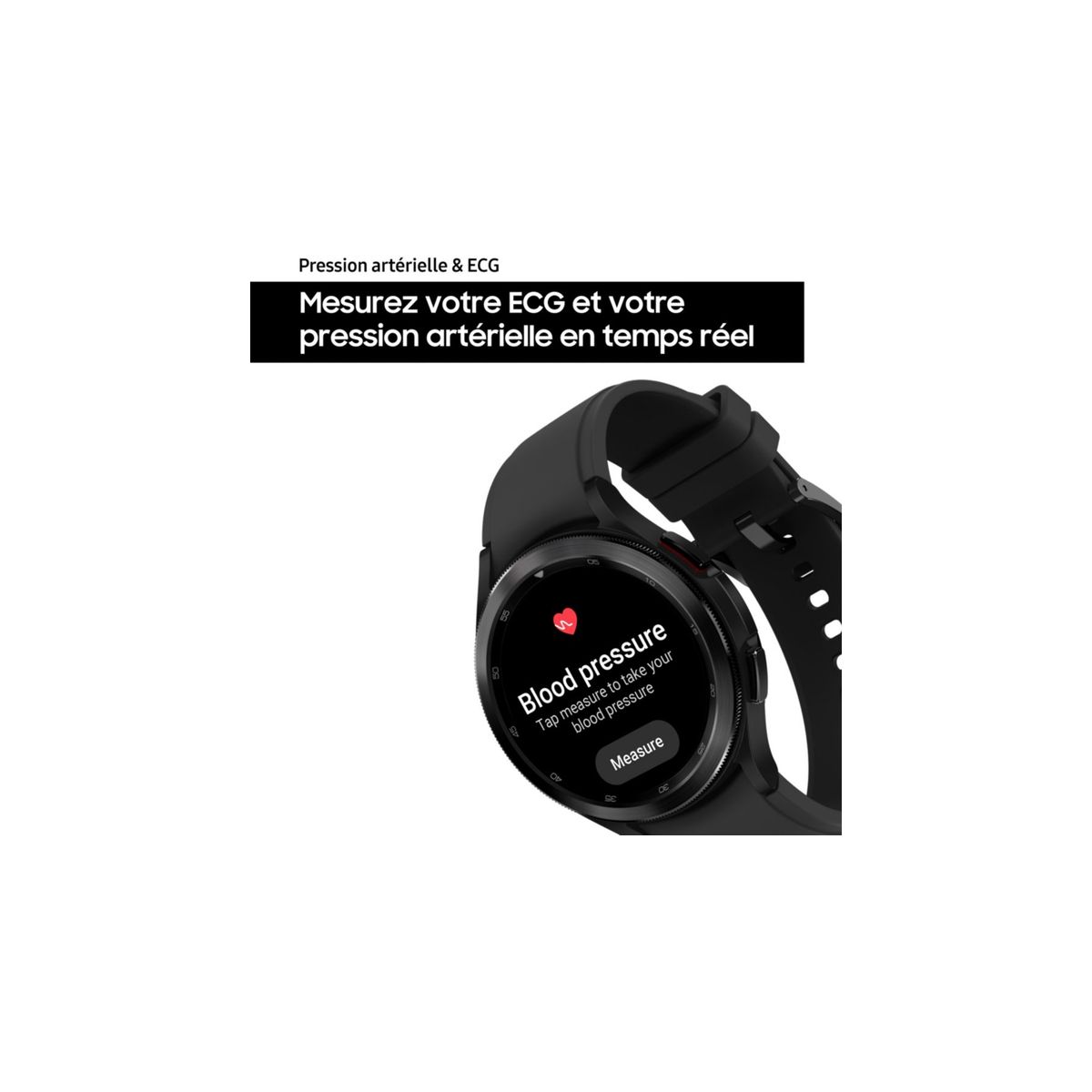 Voir la diapositive 6 : SAMSUNG Galaxy Watch4 Classic Noir 46mm Bracelet Ridge Sport Noir