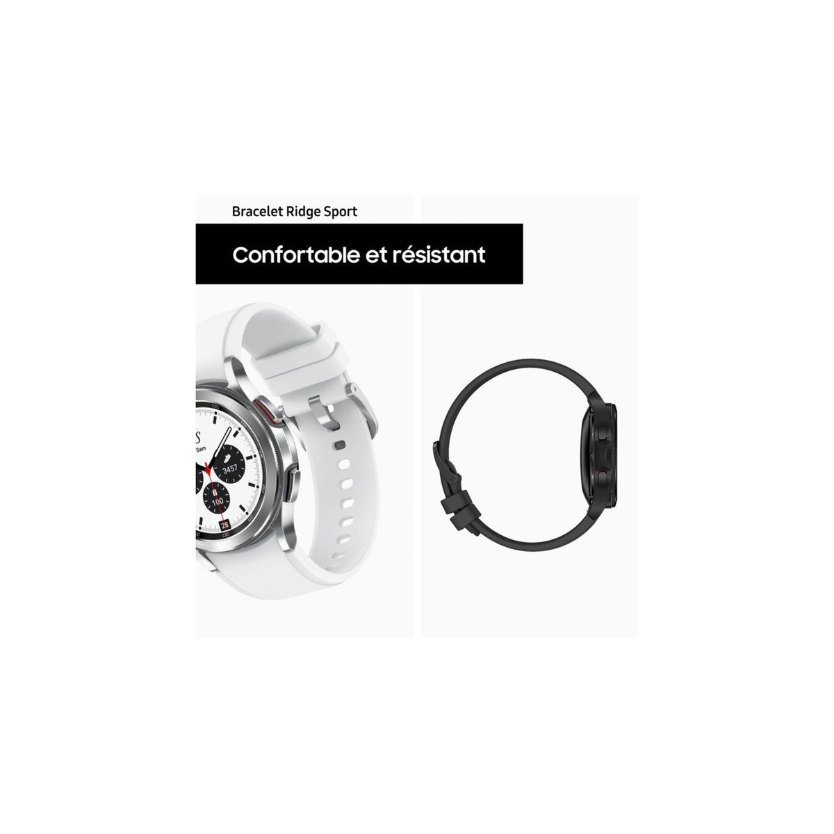 SAMSUNG Galaxy Watch4 Classic Argent 46mm Bracelet Sport Argent