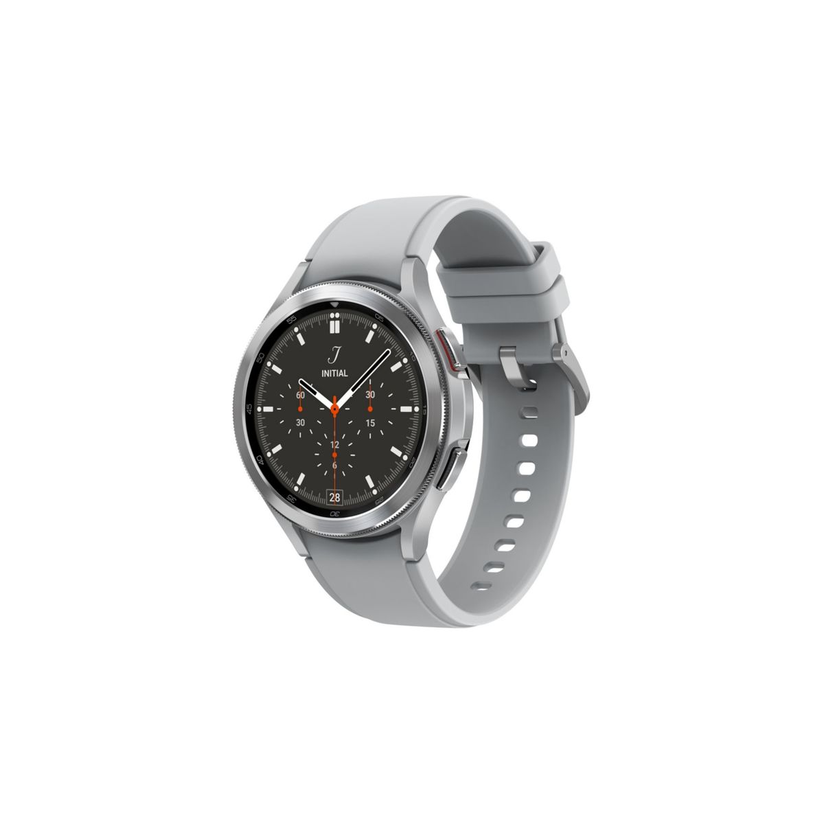Voir la diapositive 9 : SAMSUNG Galaxy Watch4 Classic Argent 46mm Bracelet Sport Argent