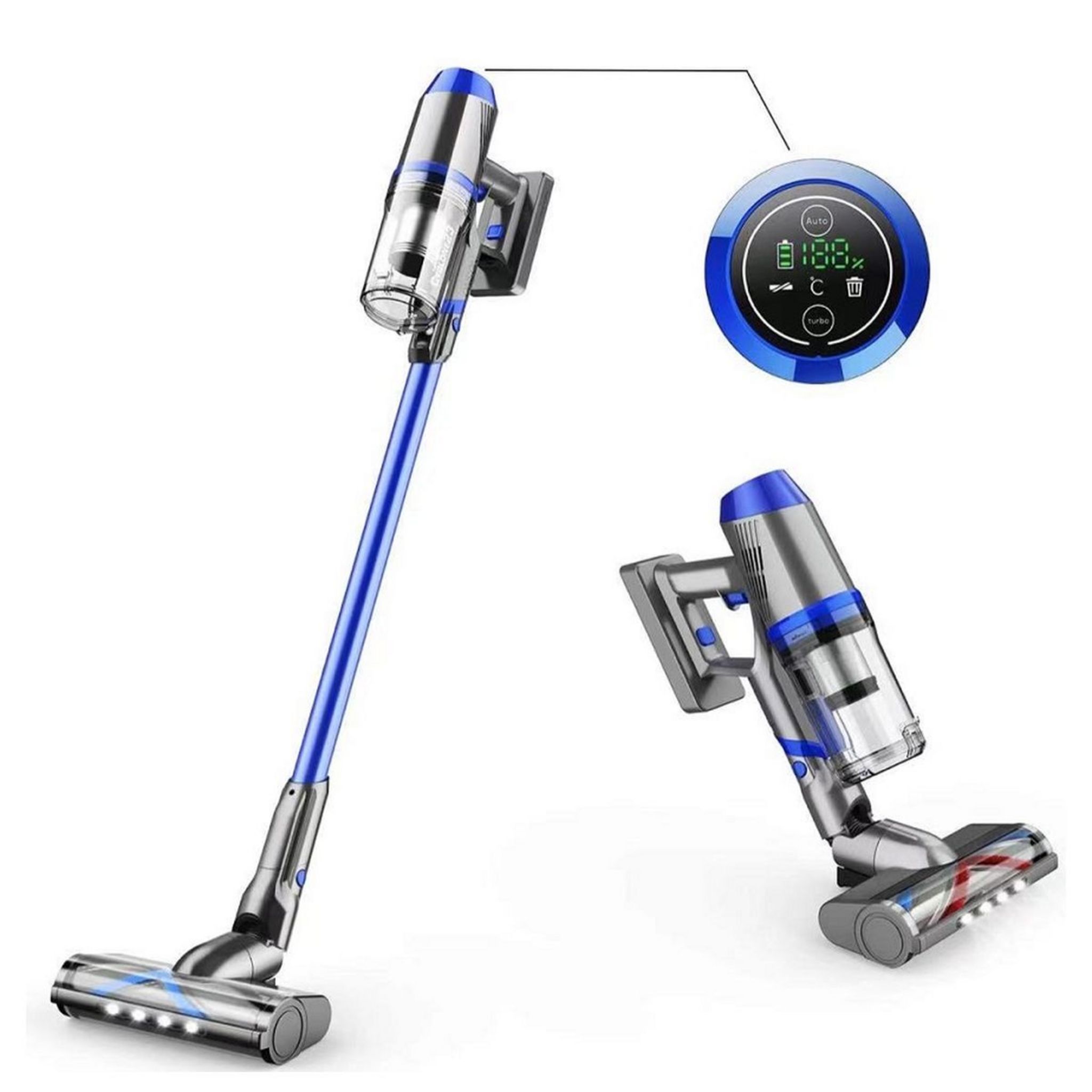 ASPIRON Aspirateur balai 002460 - Bleu