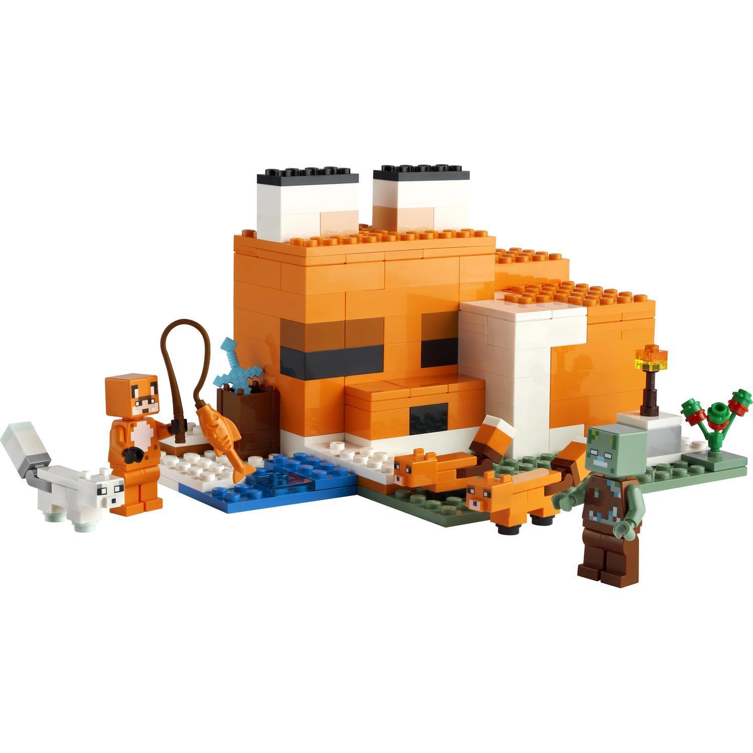 Voir la diapositive 2 : LEGO Minecraft 21178 - Le refuge du renard