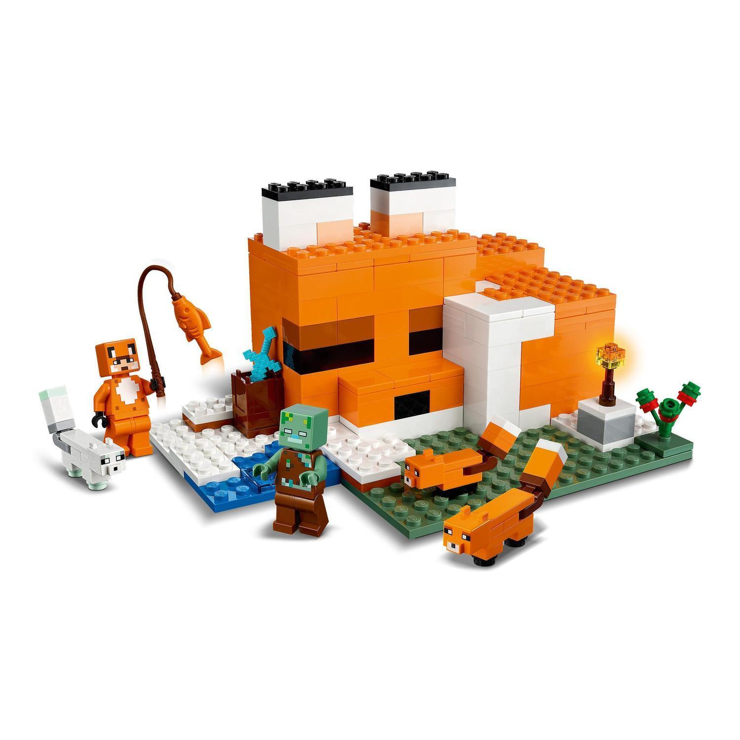 Voir la diapositive 3 : LEGO Minecraft 21178 - Le refuge du renard