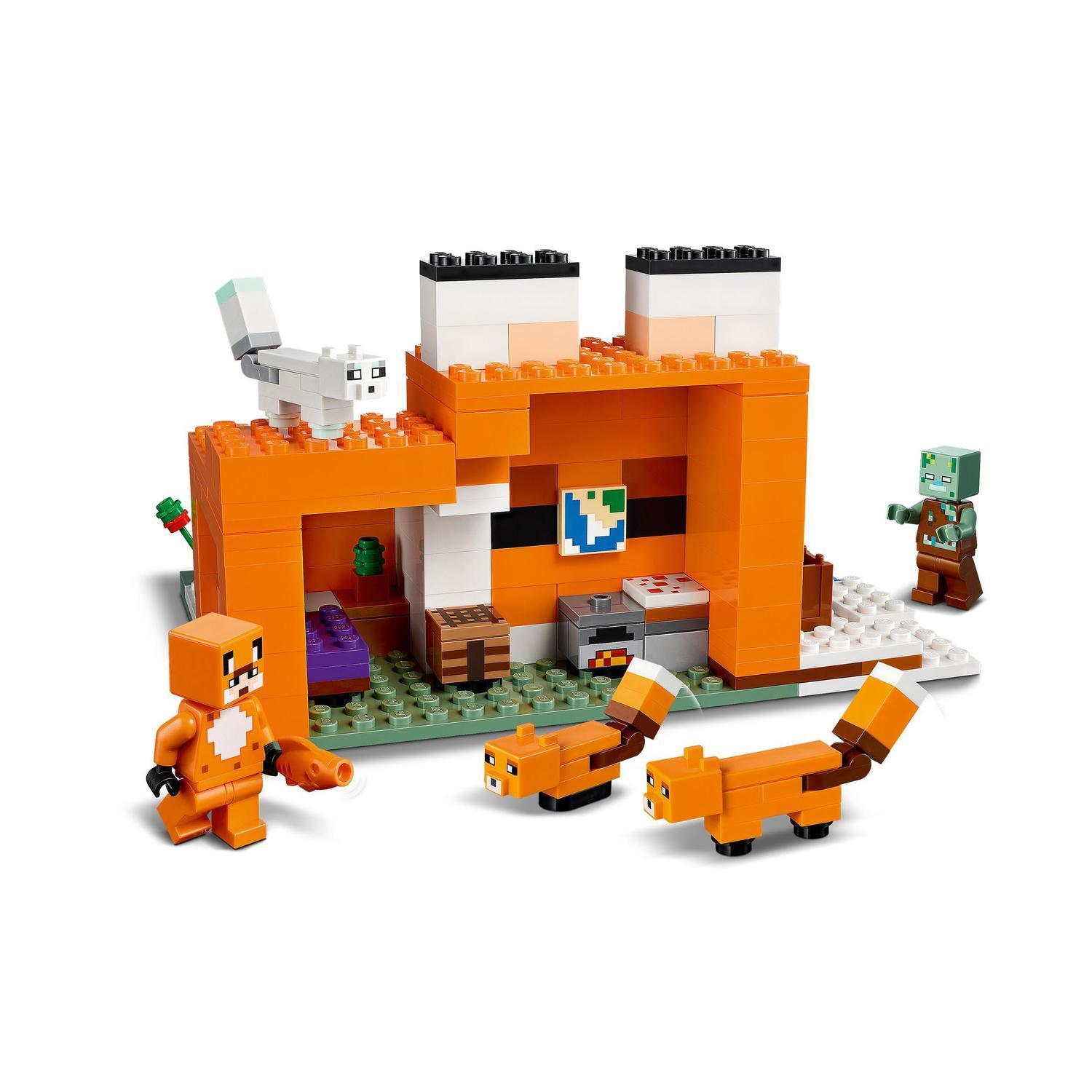 Voir la diapositive 4 : LEGO Minecraft 21178 - Le refuge du renard