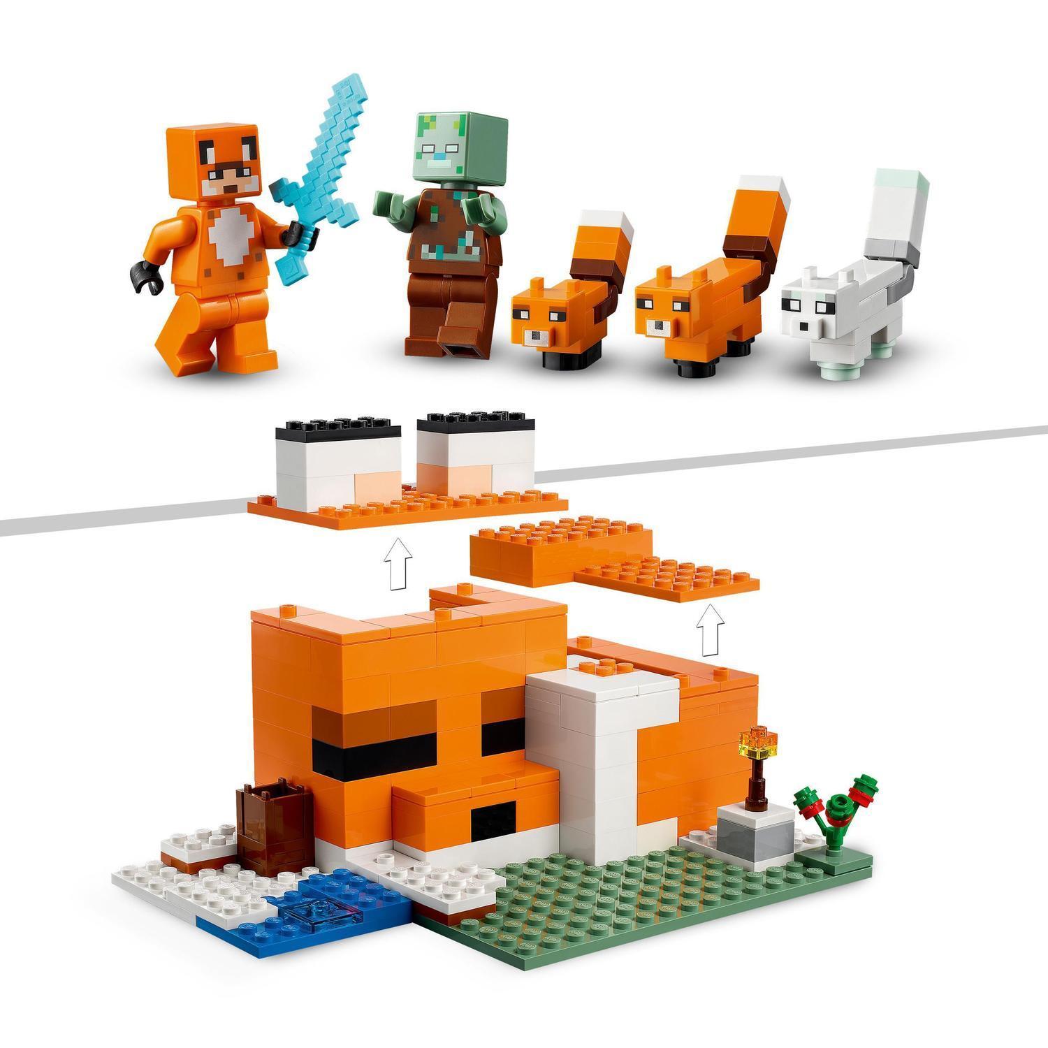 Voir la diapositive 5 : LEGO Minecraft 21178 - Le refuge du renard